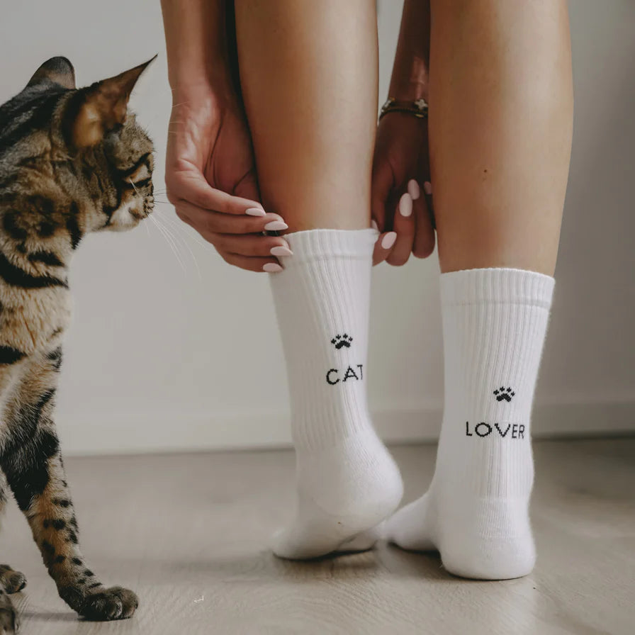 Cat Lover | Eulenschnitt | coole Socken