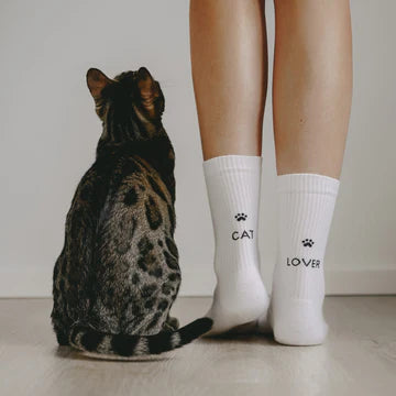 Cat Lover | Eulenschnitt | coole Socken