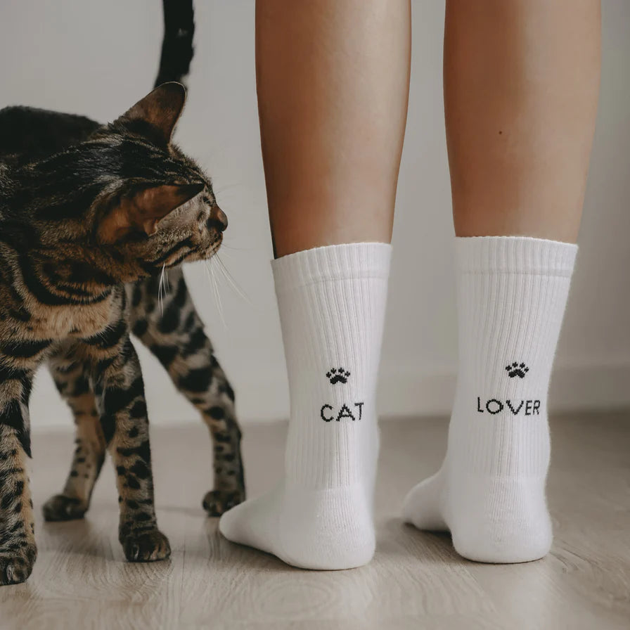 Cat Lover | Eulenschnitt | coole Socken
