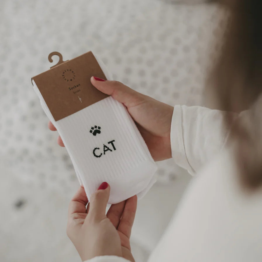 Cat Lover | Eulenschnitt | coole Socken