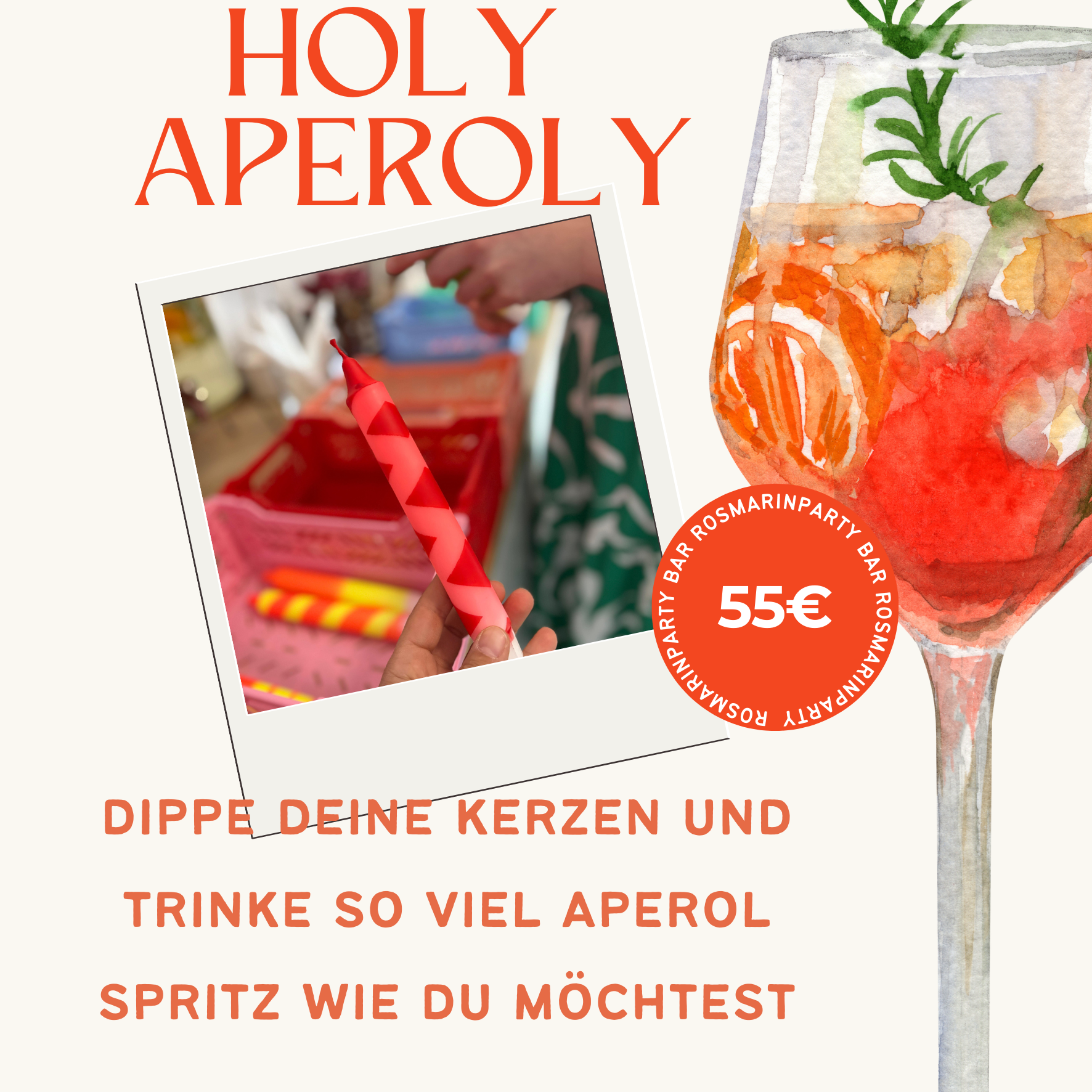 Lady dip dye Workshop "Holy Aperoly" | Kerzen dippen + Afterworkdate | Kreativzeit |