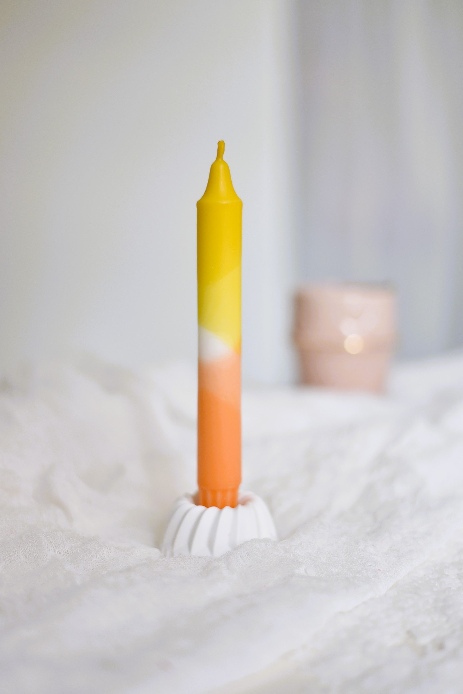 Dip Dye Kerze "sundowner" | Handmade by Rosmarinparty