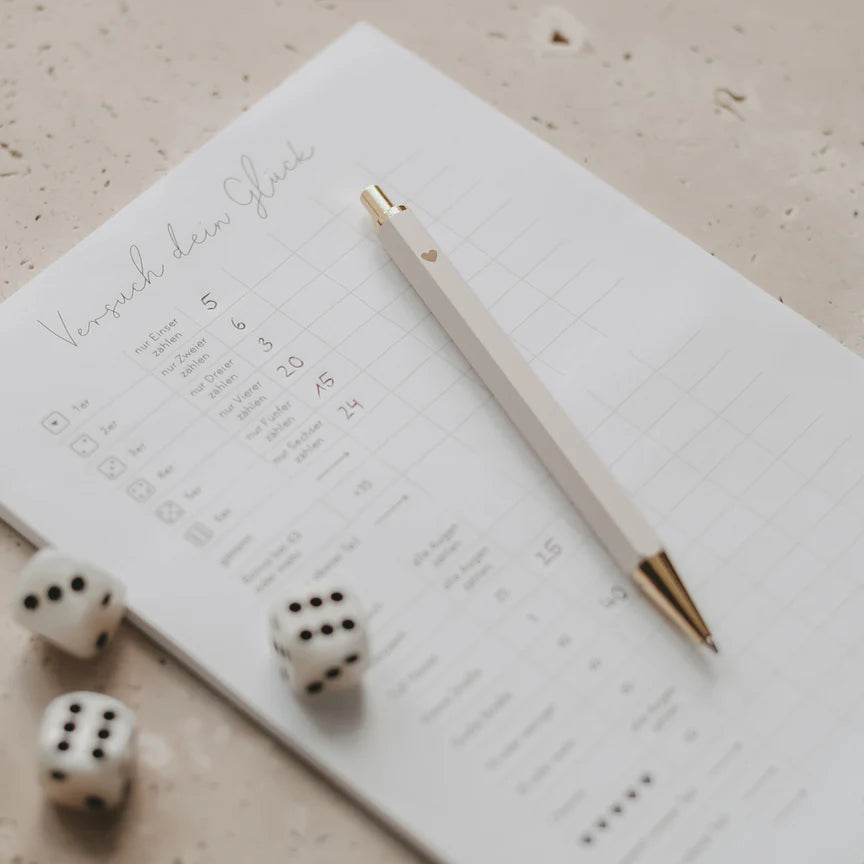 Kugelschreiber Creme | Eulenschnitt