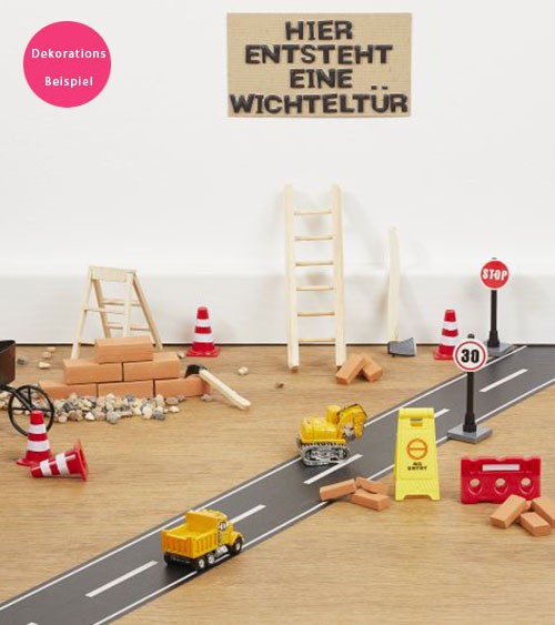 Straße- Selbstklebend | Wichteleinzug | Baustellen-Absicherung