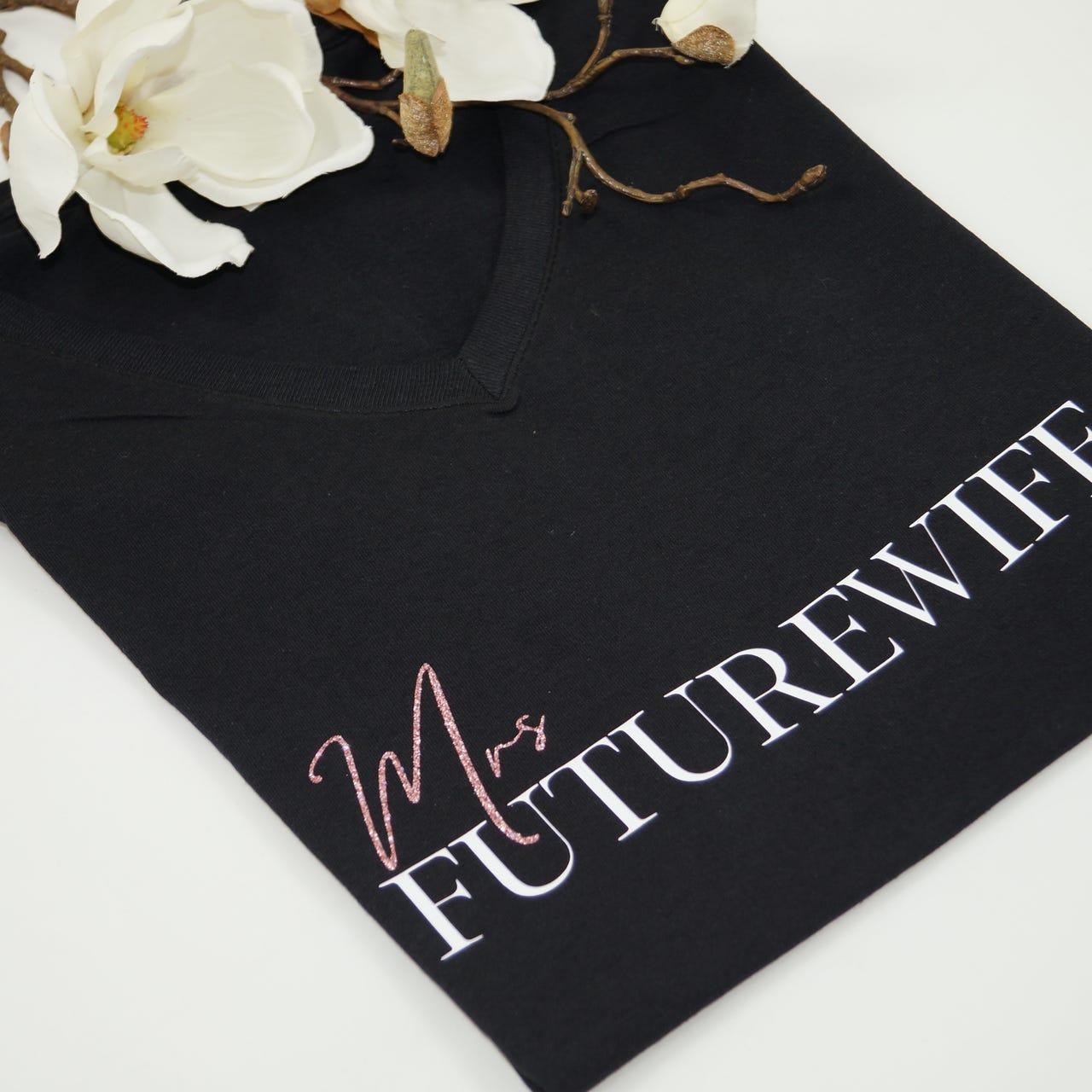 personalisiertes mrs futurewife shirt mit wunschaufdruck