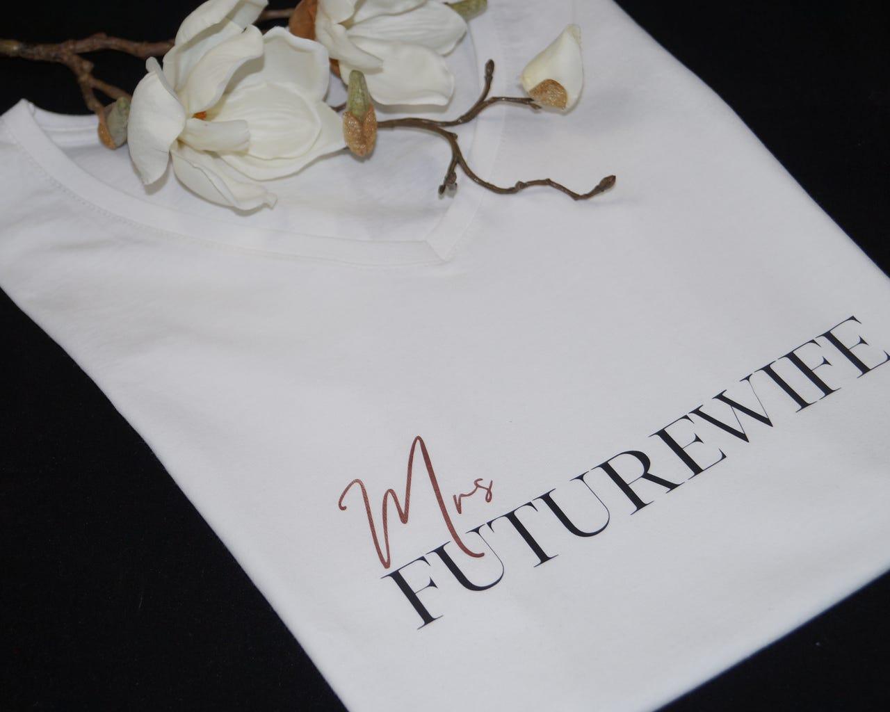 personalisiertes mrs futurewife shirt mit wunschaufdruck