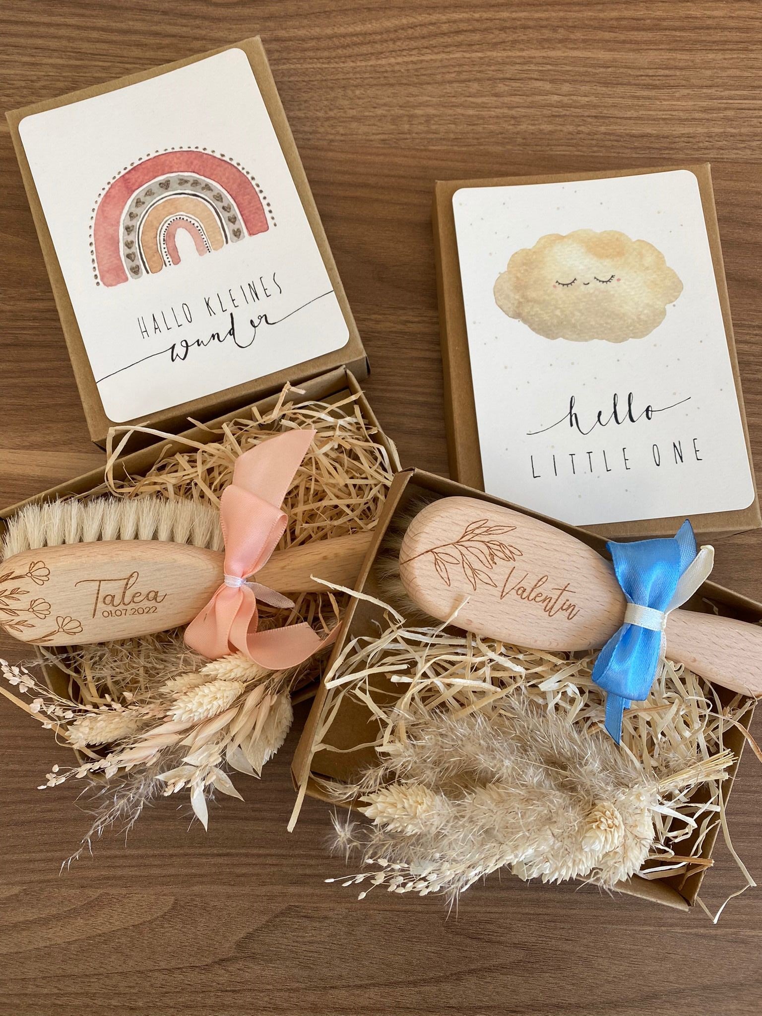 Personalisierte Babyhaarbürste | Geschenk zur Geburt | einzigartige Erinnerung