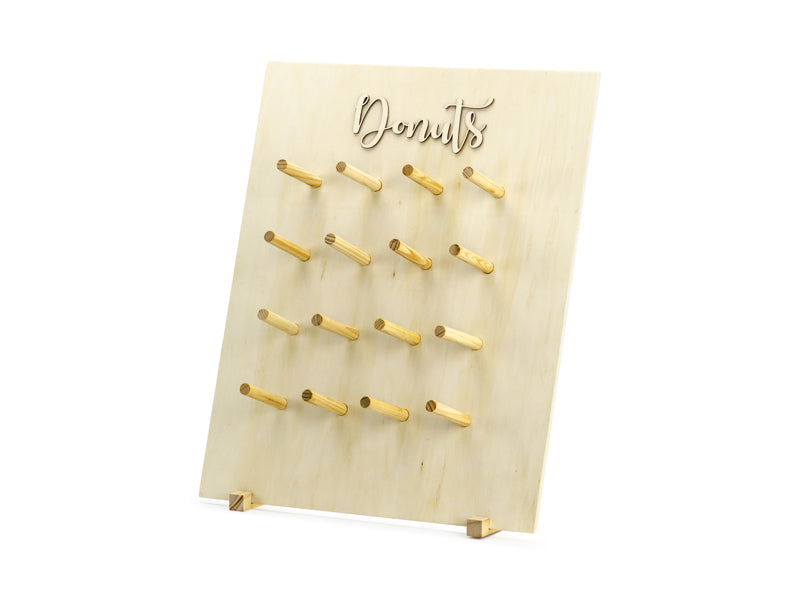 Donutwall aus Holz