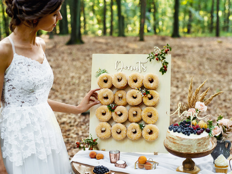 Donutwall aus Holz