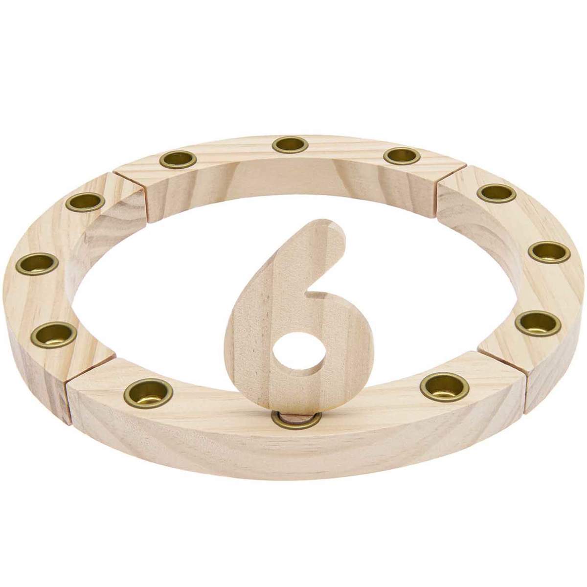 Zahlen in Naturfarben