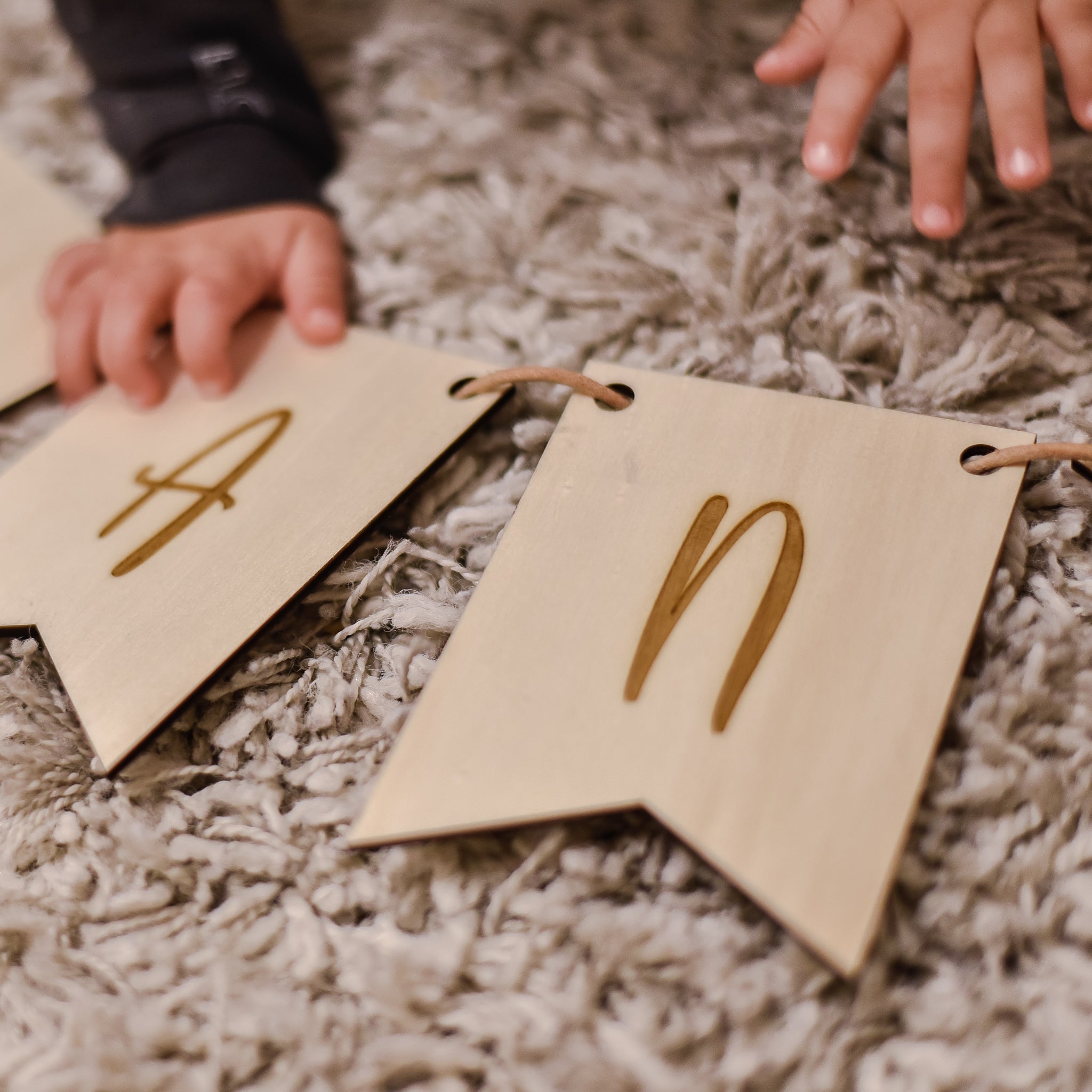 Wimpel für Wimpelkette Holz