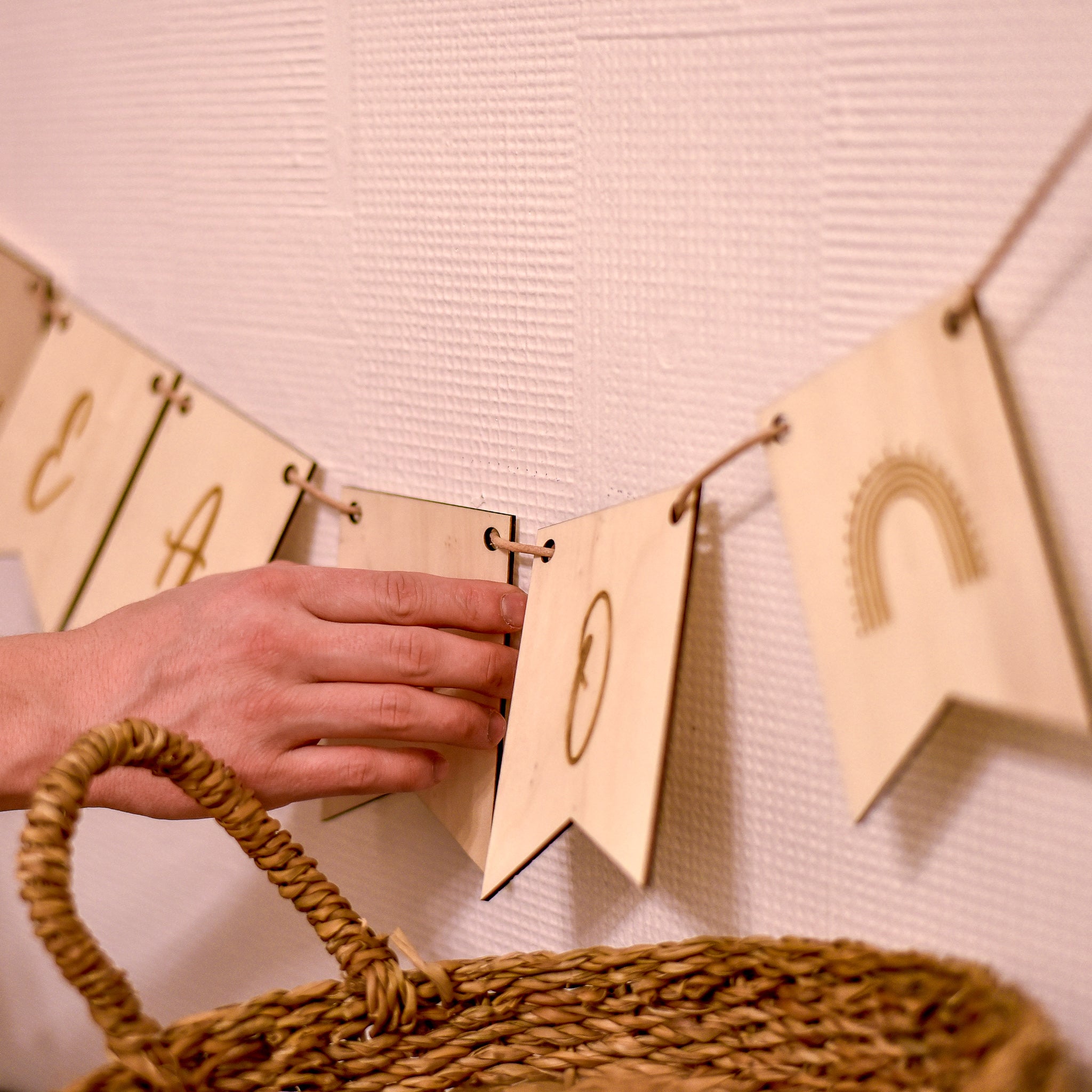 Wimpel für Wimpelkette Holz