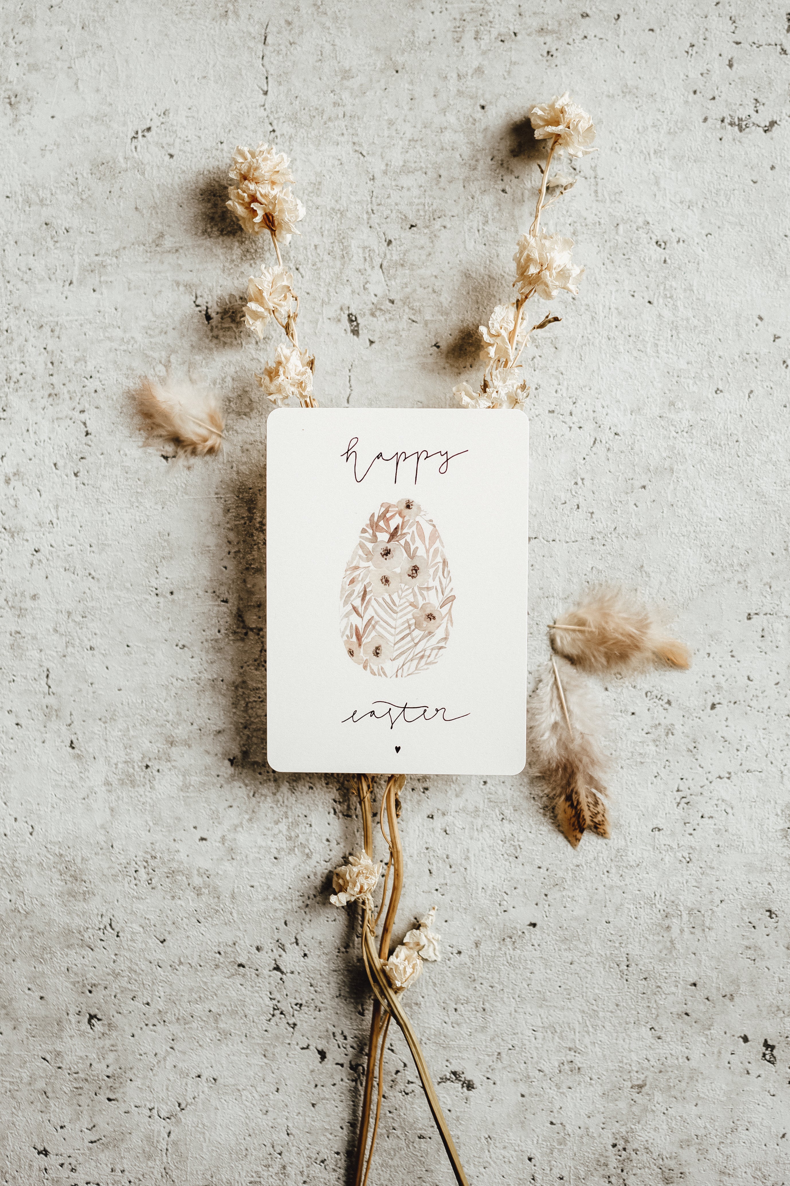 Boho-Osterei | Osterkarte | Flowerbunny