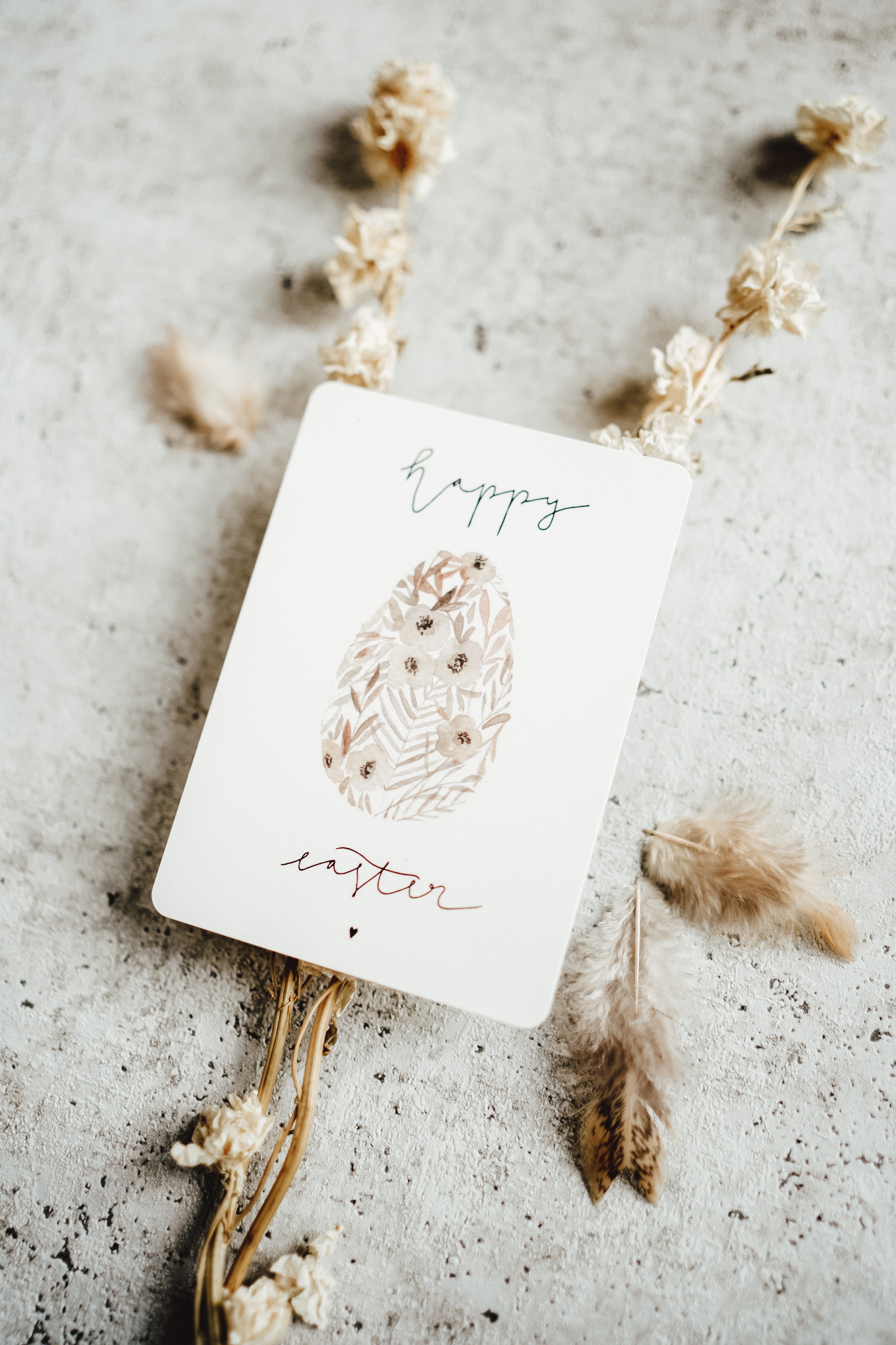 Boho-Osterei | Osterkarte | Flowerbunny