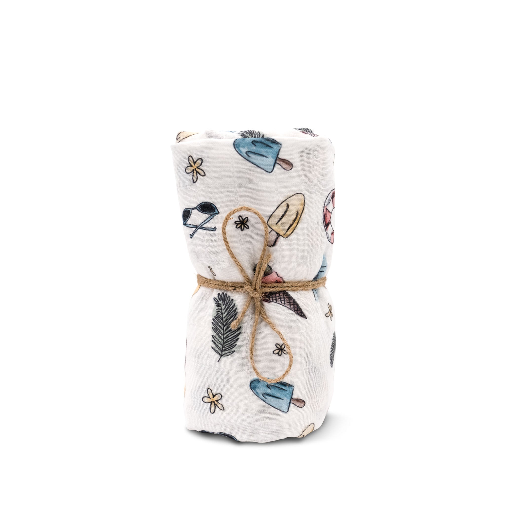 Mulltuch Bio-Baumwolle 120x120cm Beachday | Hutch&Putch