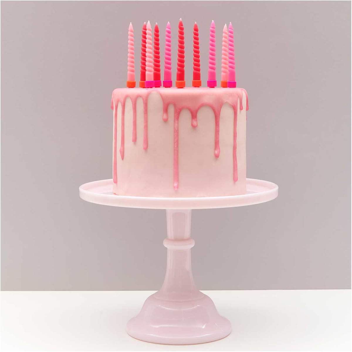 Spiralkerze | Rico | 10 Stk. | Pink Mix