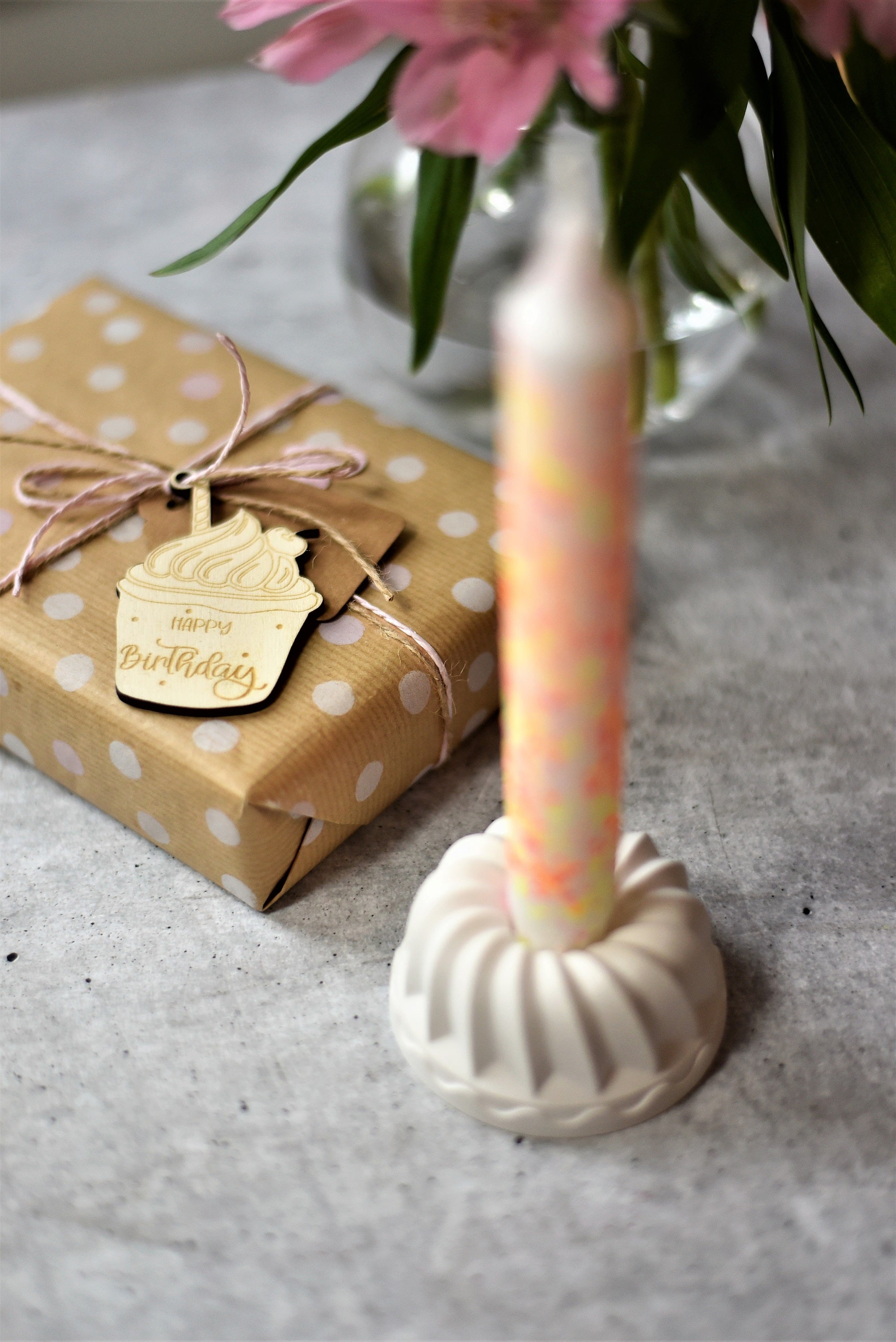 Geschenkanhänger | Alles Liebe | Happy Birthday | Cupcake | Geschenkidee