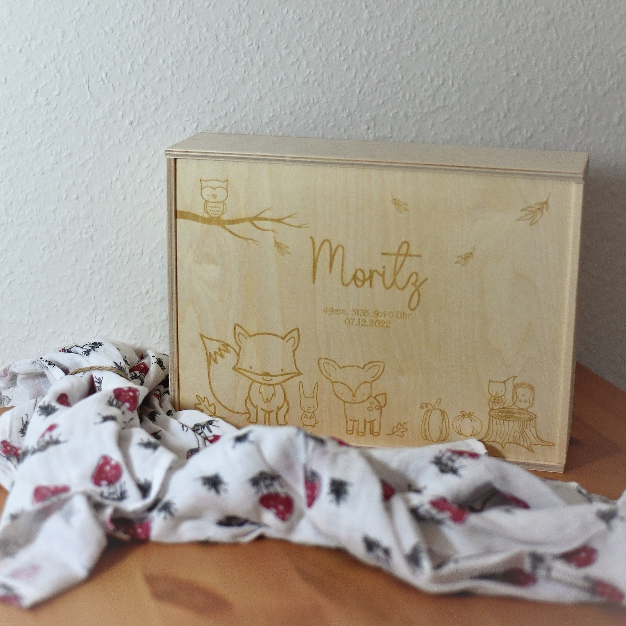Erinnerungskiste zur Geburt | Waldkind