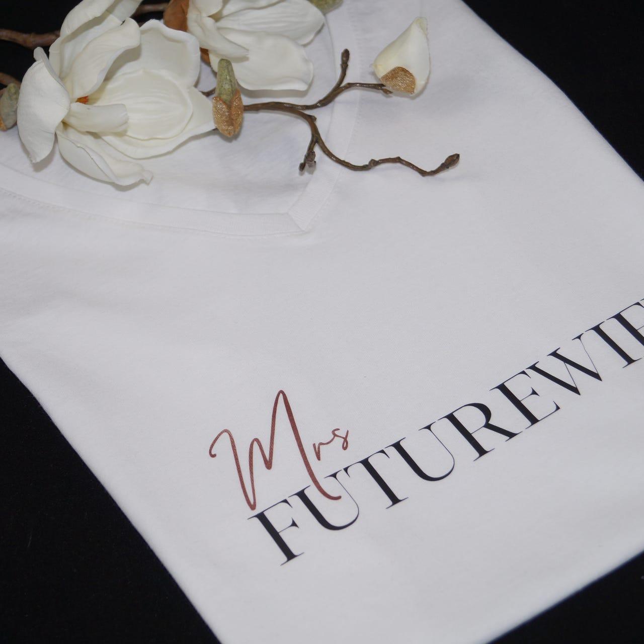 personalisiertes mrs futurewife shirt mit wunschaufdruck