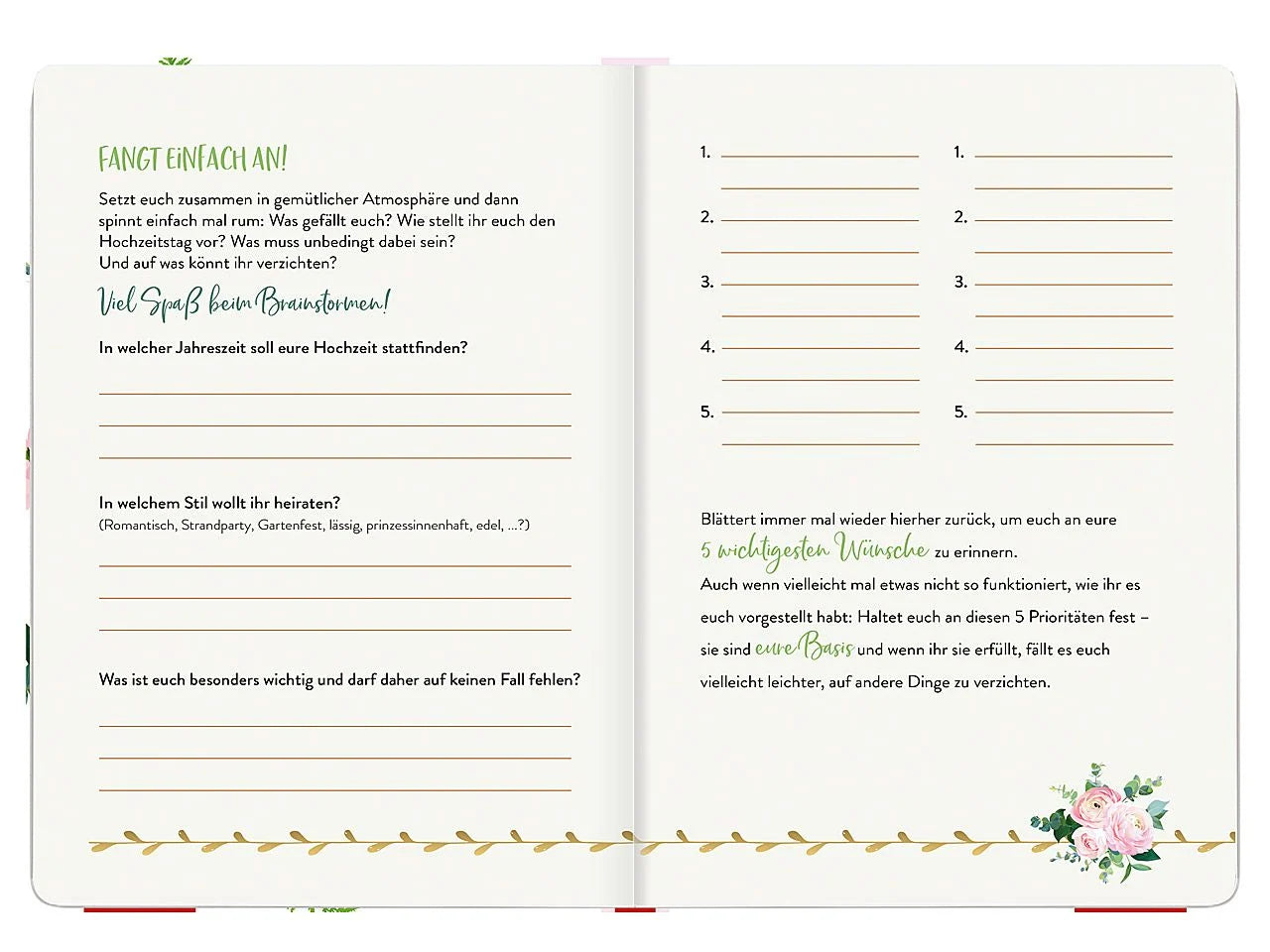 Weddingplaner | Hochzeitsplaner | Budgetplaner | Geschenk zur Verlobung