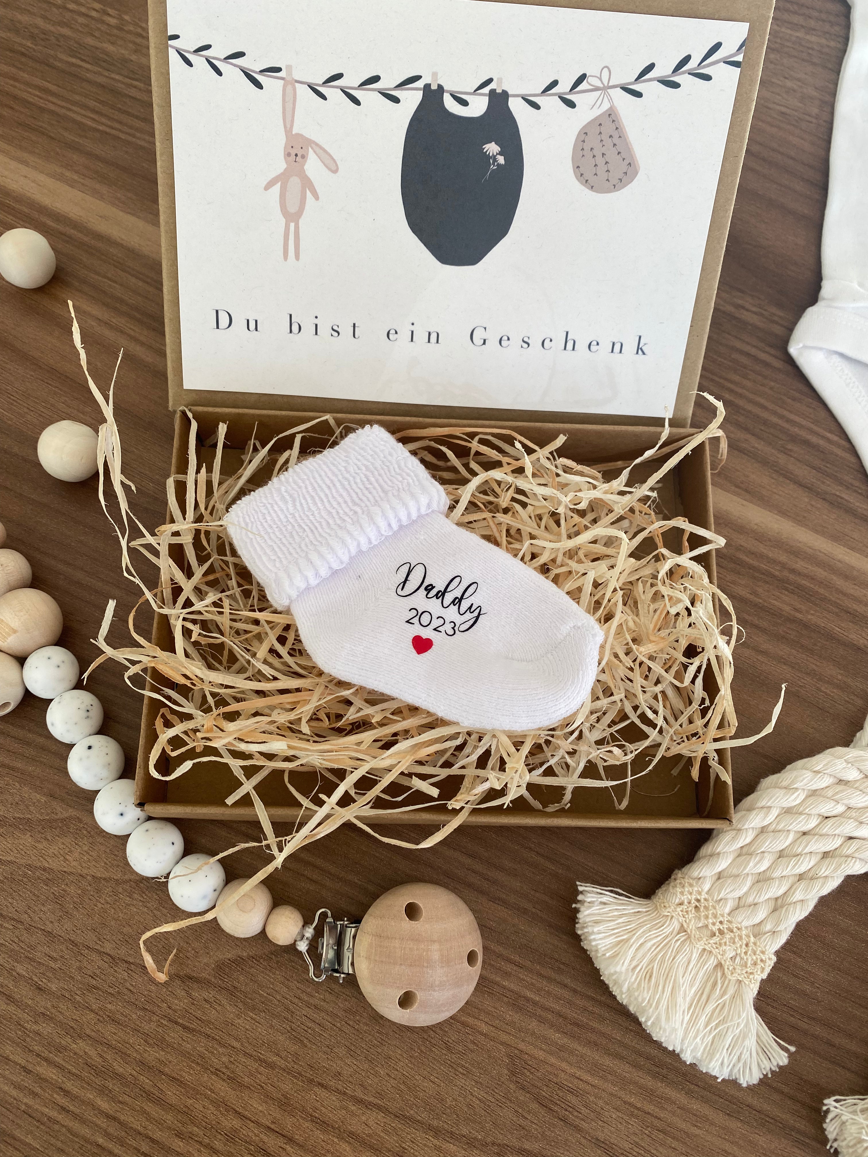 Babysocke-Geschenkset | Schwangerschaftsverkündung