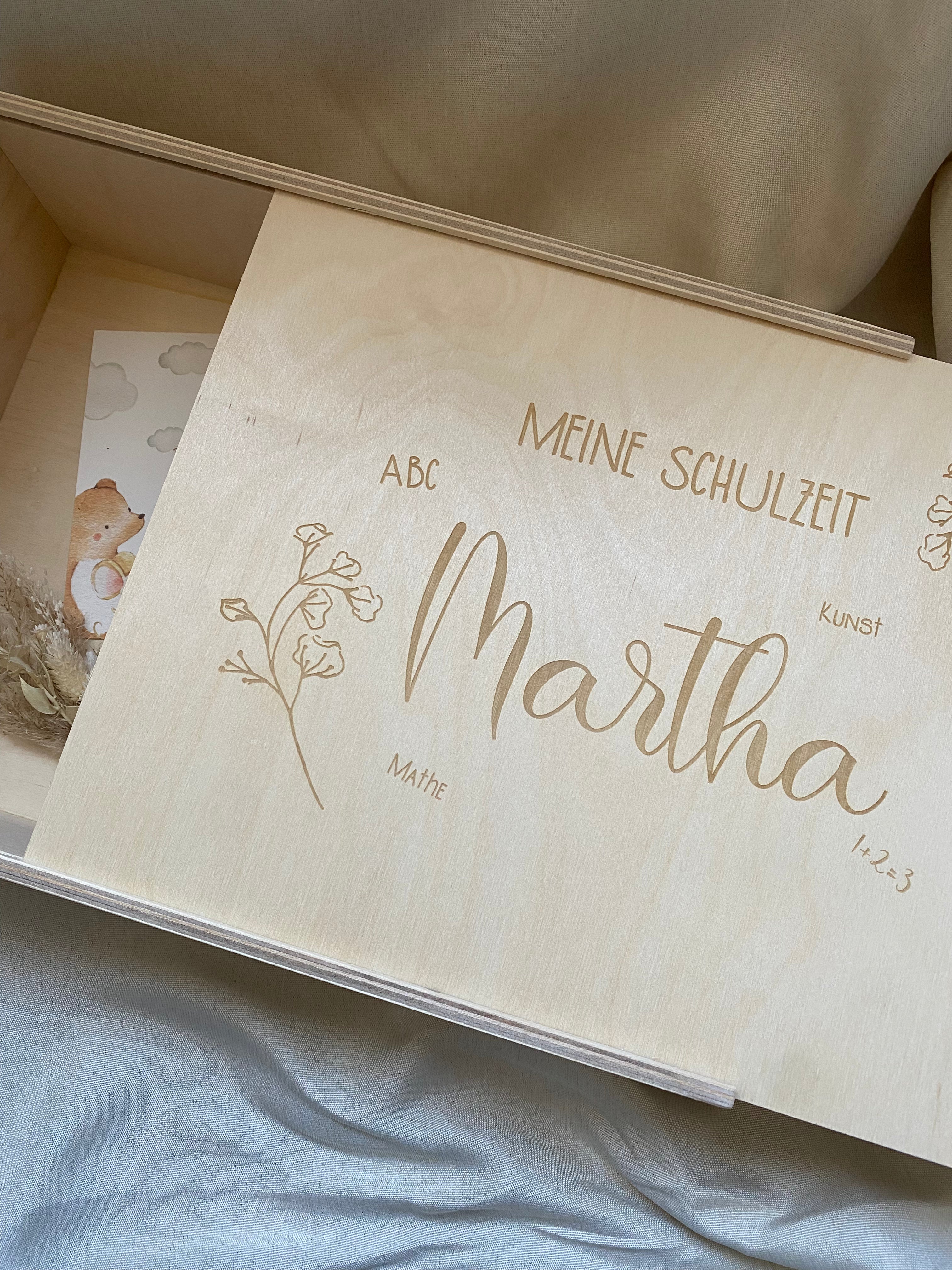 Erinnerungskiste Einschulung | Schulzeit |