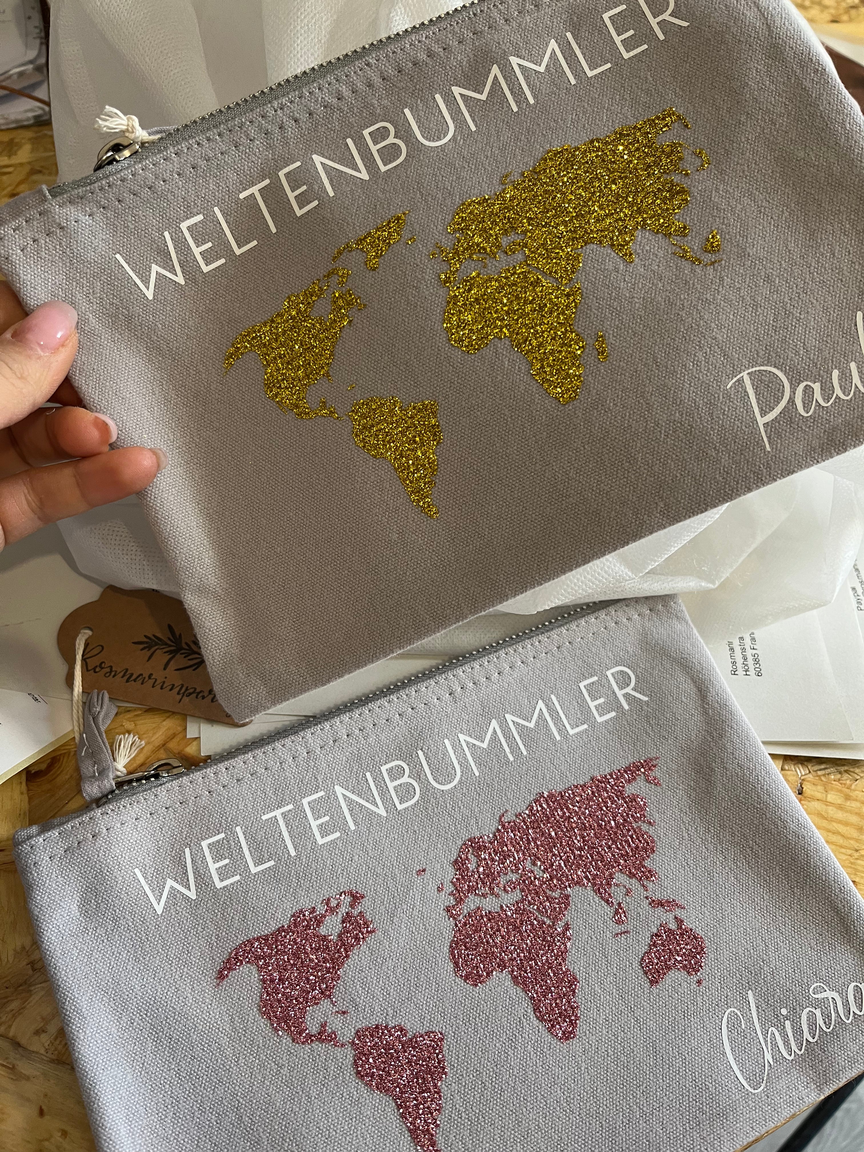 Täschchen "Weltenbummler"