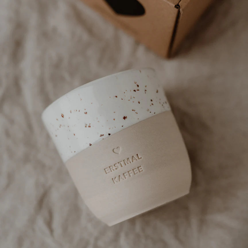 Erstmal Kaffee Eulenschnitt Becher