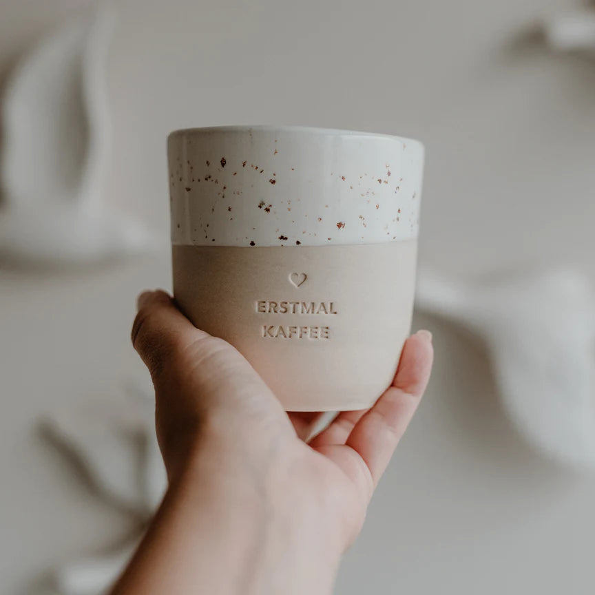 Erstmal Kaffee Eulenschnitt Becher