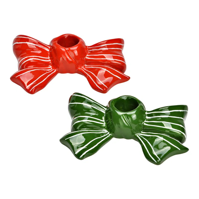Schleife-Kerzenhalter | Advent | Passend zur Weihnachtsdeko