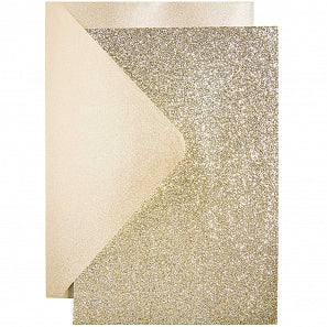 PAPER POETRY KARTEN- UND UMSCHLAGSET GLITTER B6 16TEILIG | Rico Design