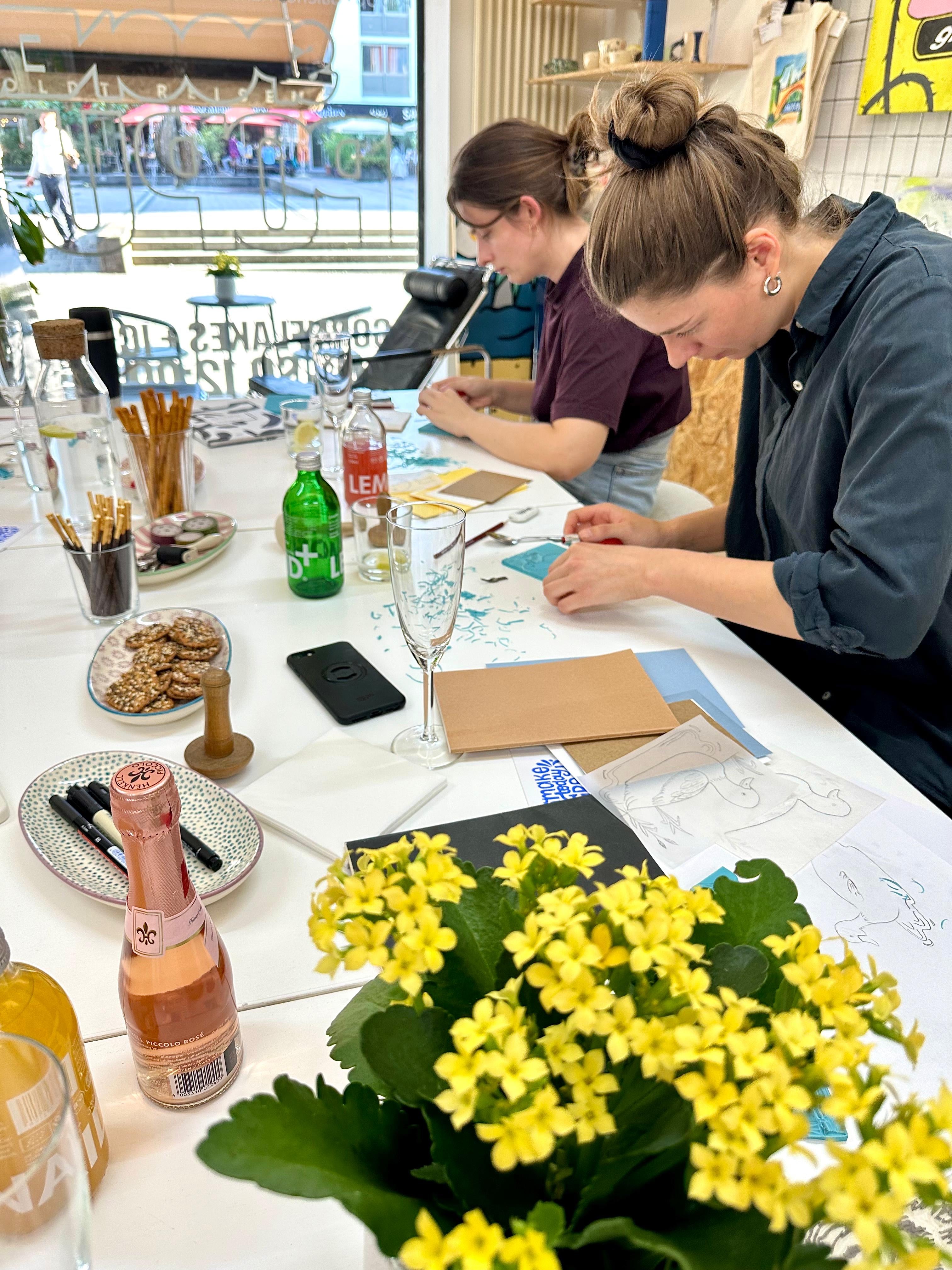 BLOCKPRINT WORKSHOP mit Julia