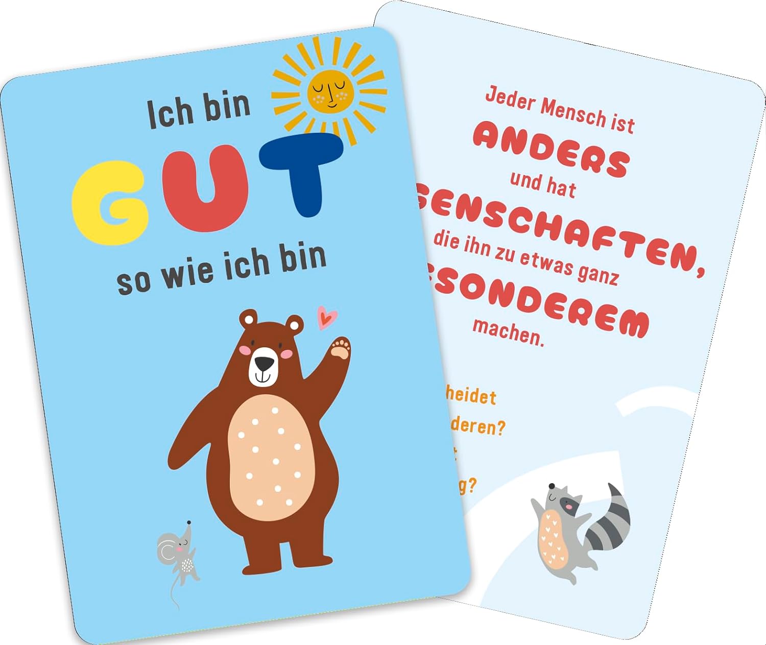 Ich bin gut, so wie ich bin | Affirmationskarten für Kinder | spielerisch Selbstliebe, Mut und Vertrauen erlernen & gewinnen