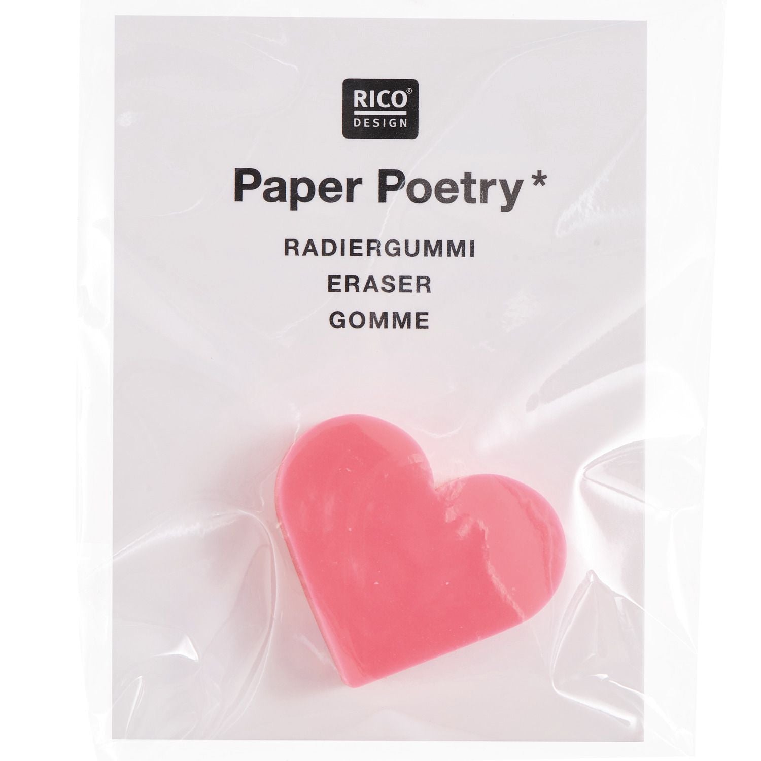 Radiergummi Neonherz | Paper Poetry | Einschulung | Schulkind