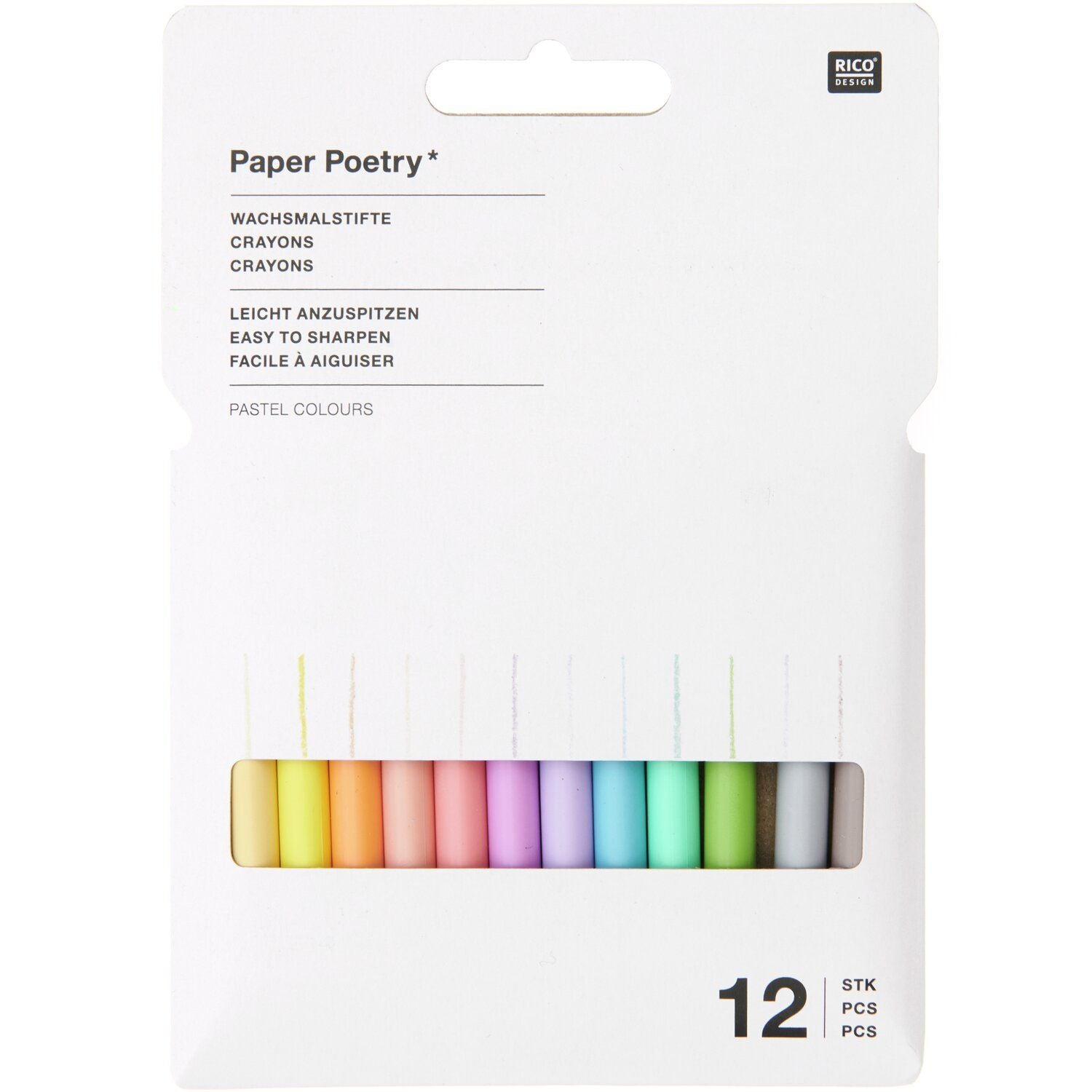 Wachsmalstifte Pastell | Paper Poetry | Einschulung | Schulkind | Rico Design