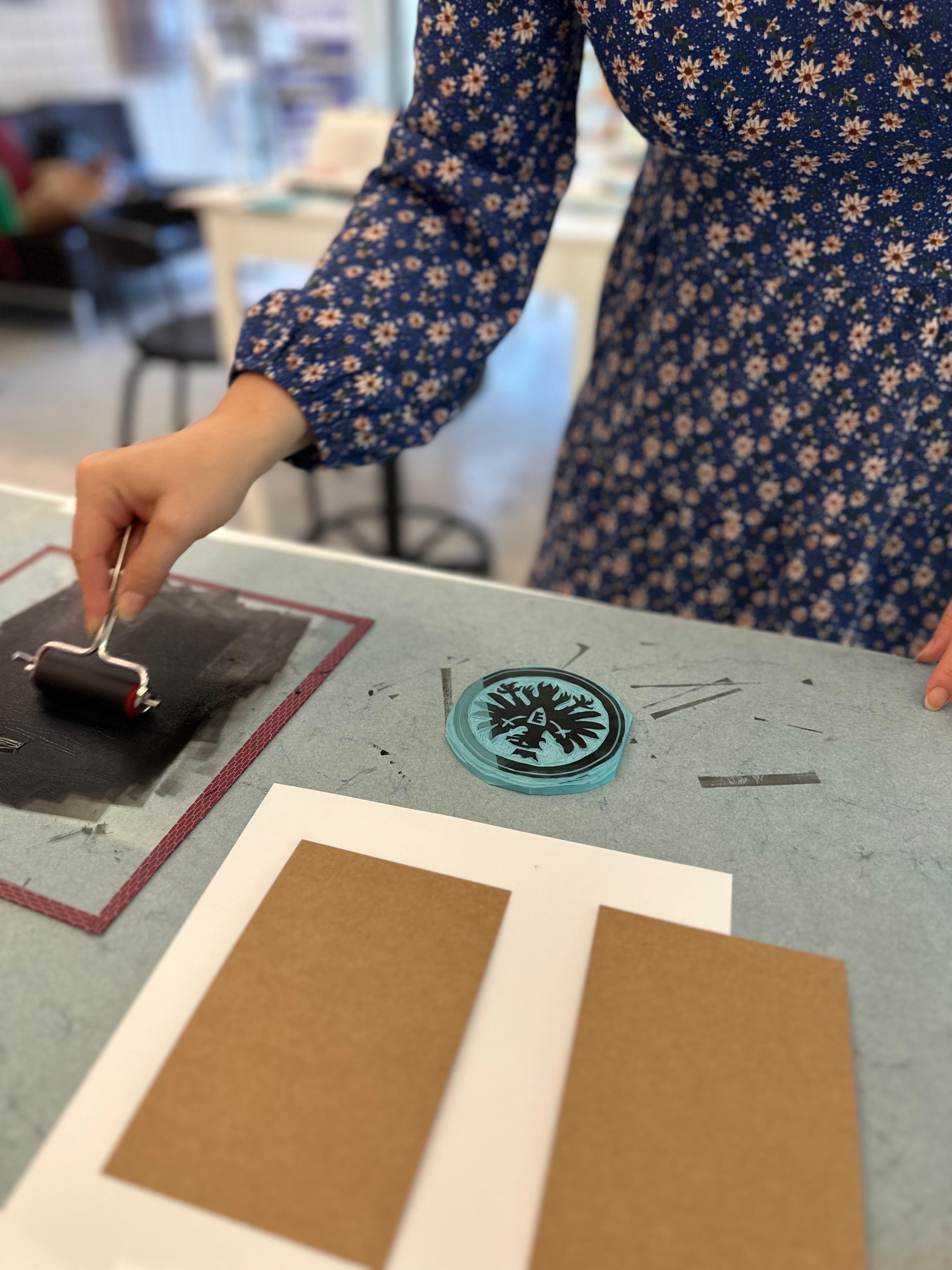 BLOCKPRINT WORKSHOP mit Julia