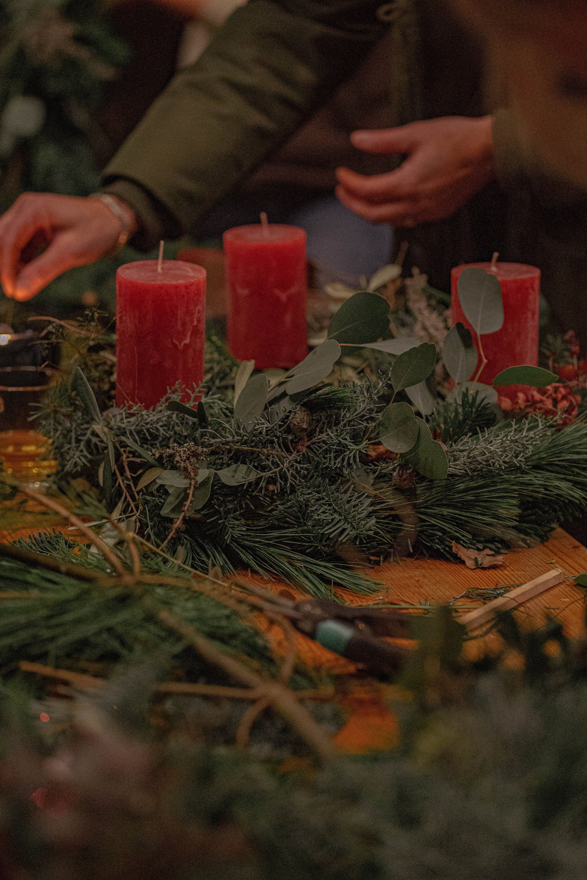 Adventskranz-Workshop mit Anna von Miscanthus