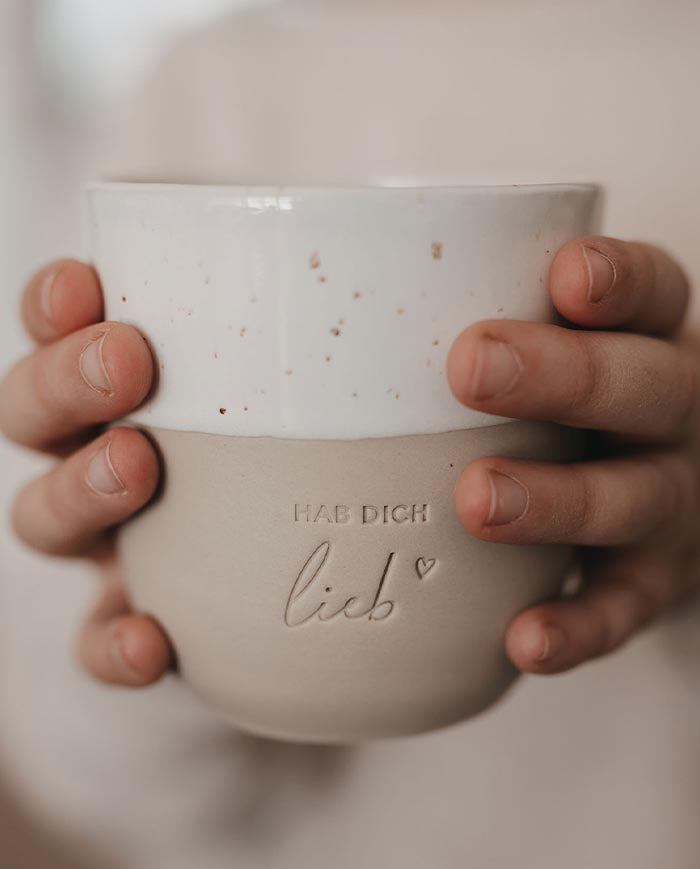 Limitierter Becher Hab dich lieb | Eulenschnitt Kollektion