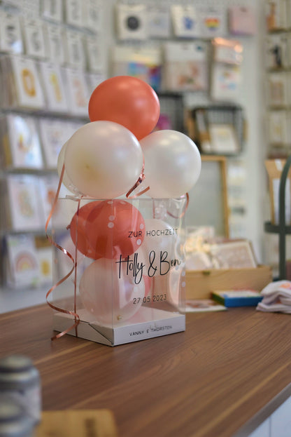 Geld- & Gutscheinballonbox | auch als DIY-Kit | zur Hochzeit | zur Geburt