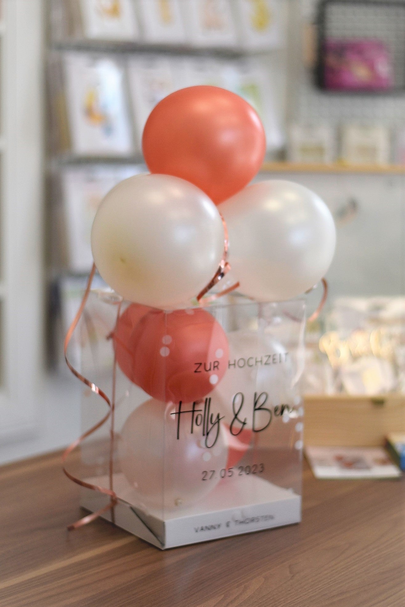Geld- & Gutscheinballonbox | auch als DIY-Kit | zur Hochzeit | zur Geburt