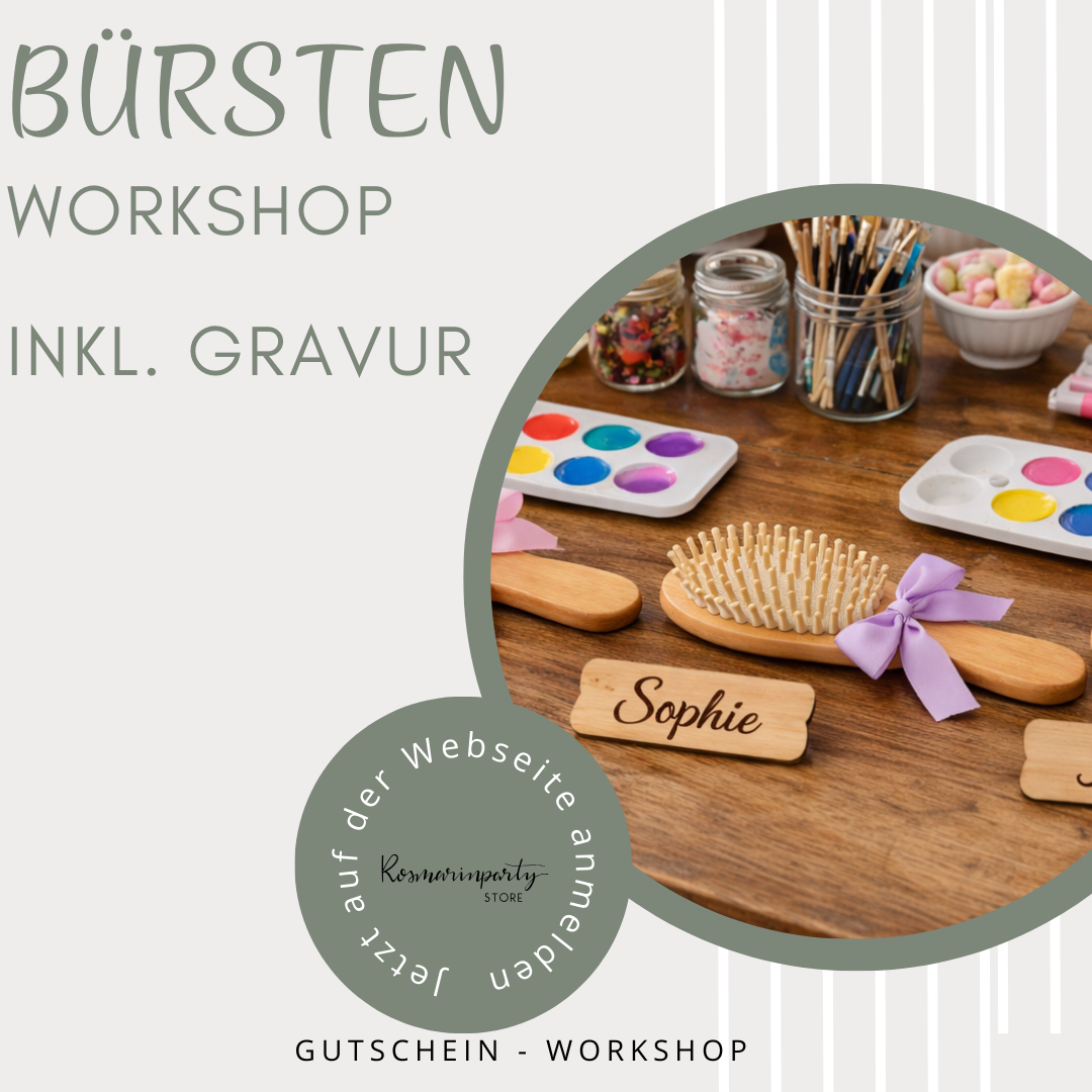 Gutschein  Bambus-Haarbürsten-Workshop mit personalisierter Namensgravur