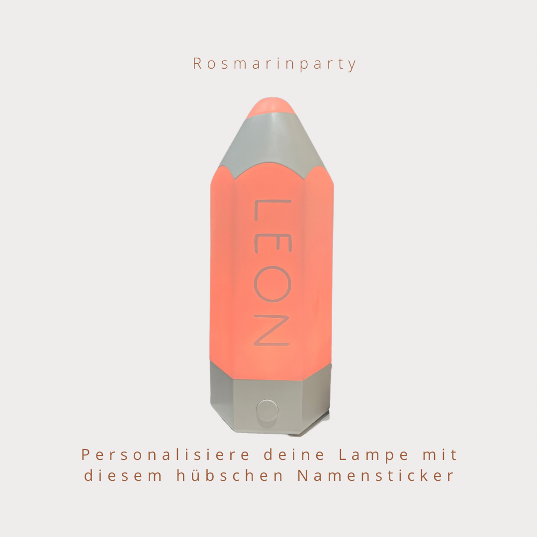 Namenssticker | DIY-Projekt | personalisiere dein Projekt