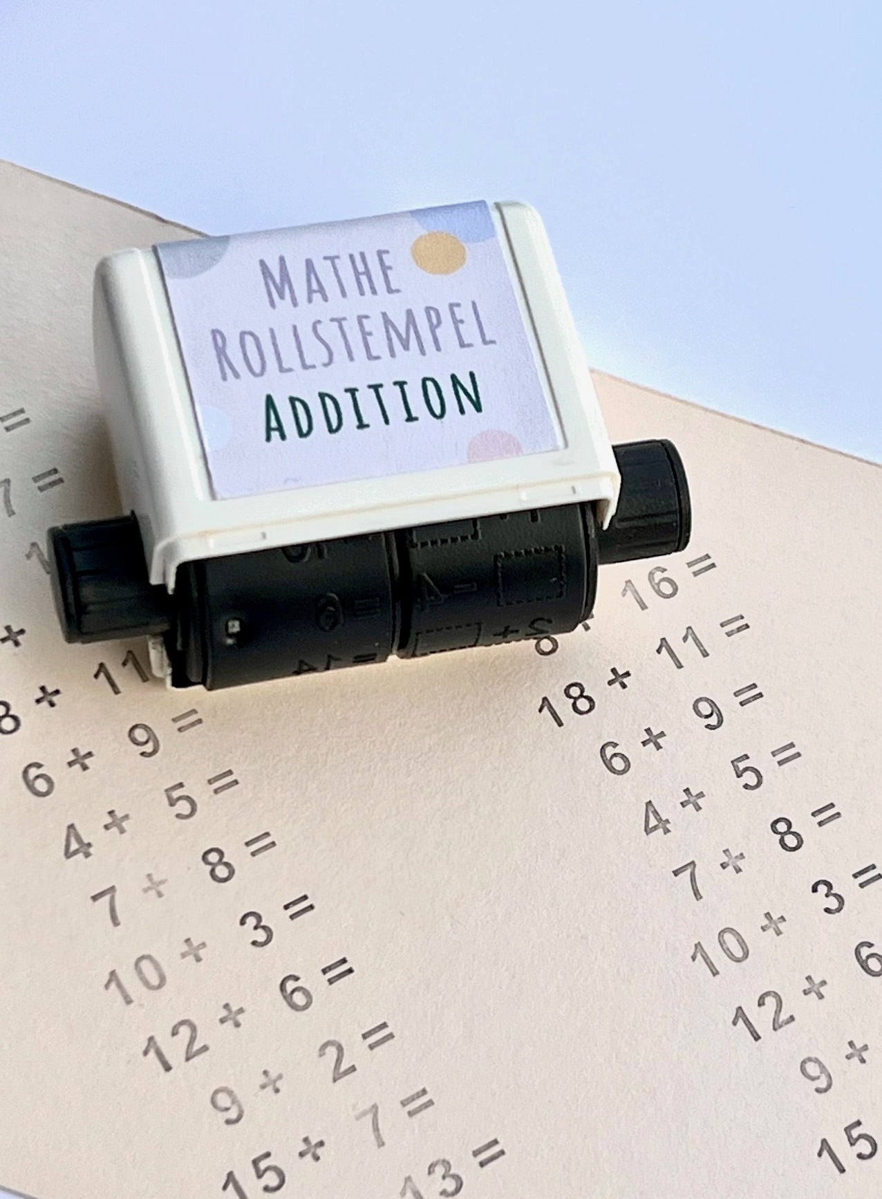 Mathe Rollstempel „Addition“