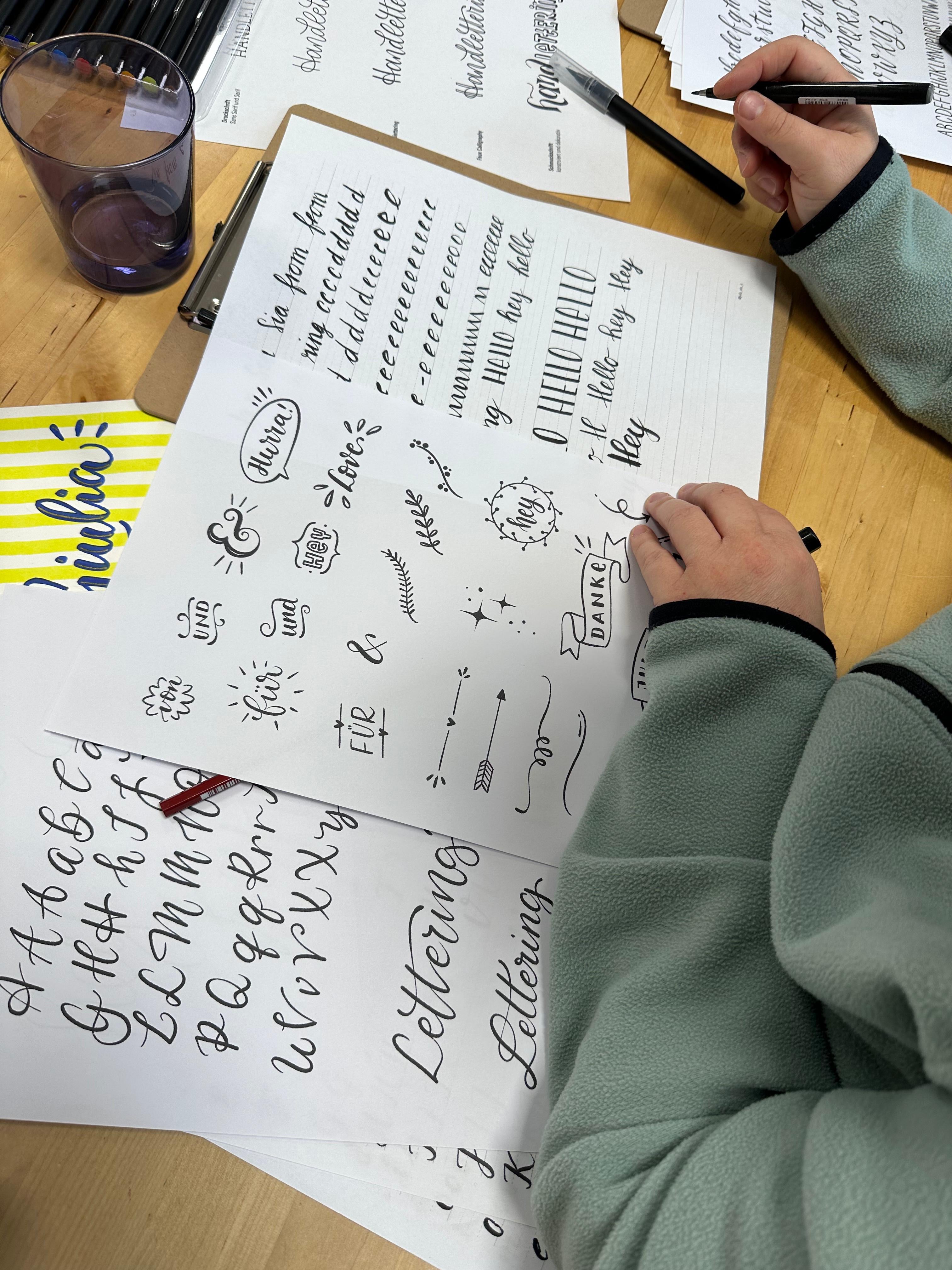 HANDLETTERING WORKSHOP mit Julia