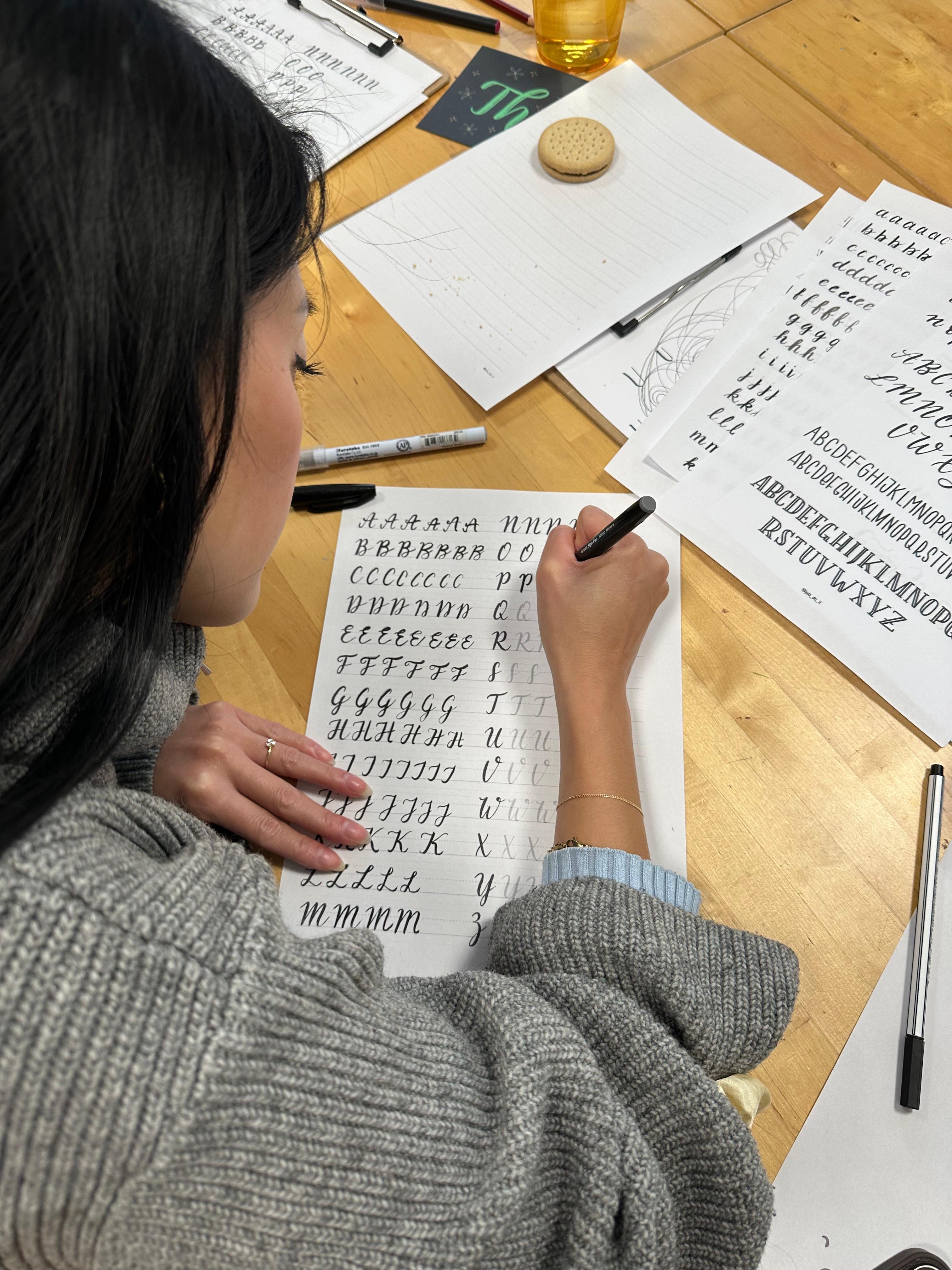 HANDLETTERING WORKSHOP mit Julia