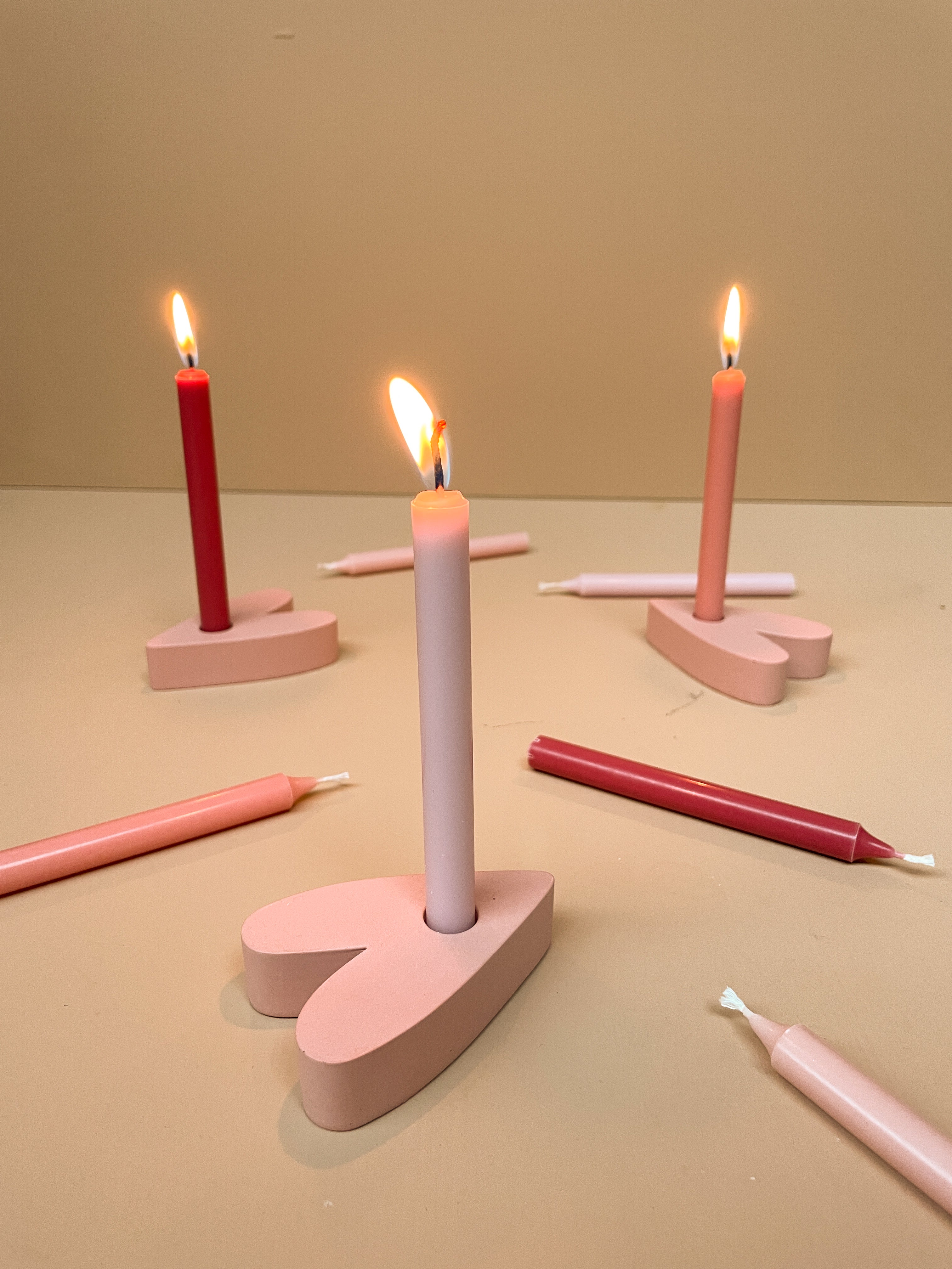 Valentinstagskerzen | Rustik Lys | Kerzen | 12 Stück | zum Muttertag