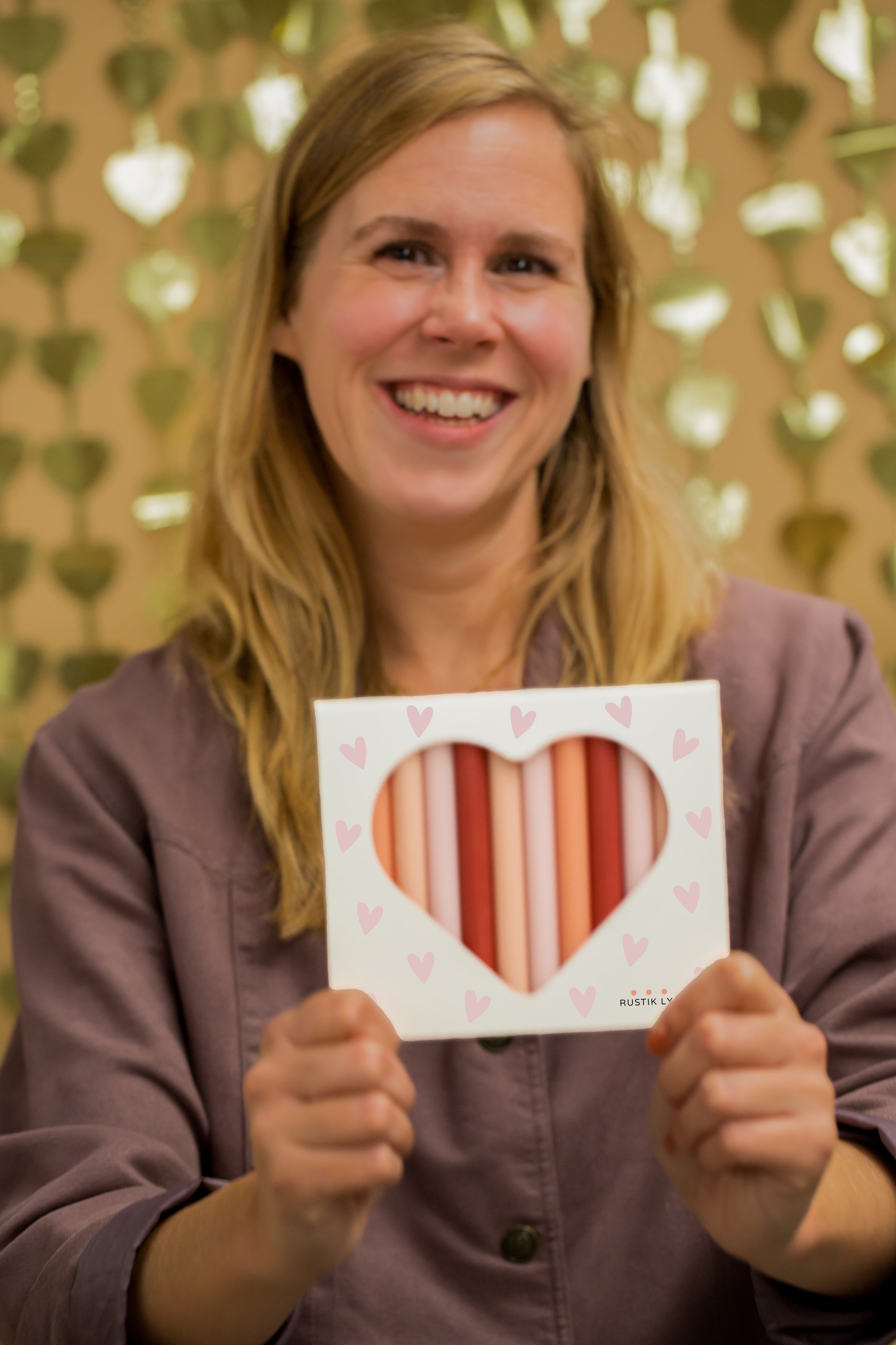 Valentinstagskerzen | Rustik Lys | Kerzen | 12 Stück | zum Muttertag