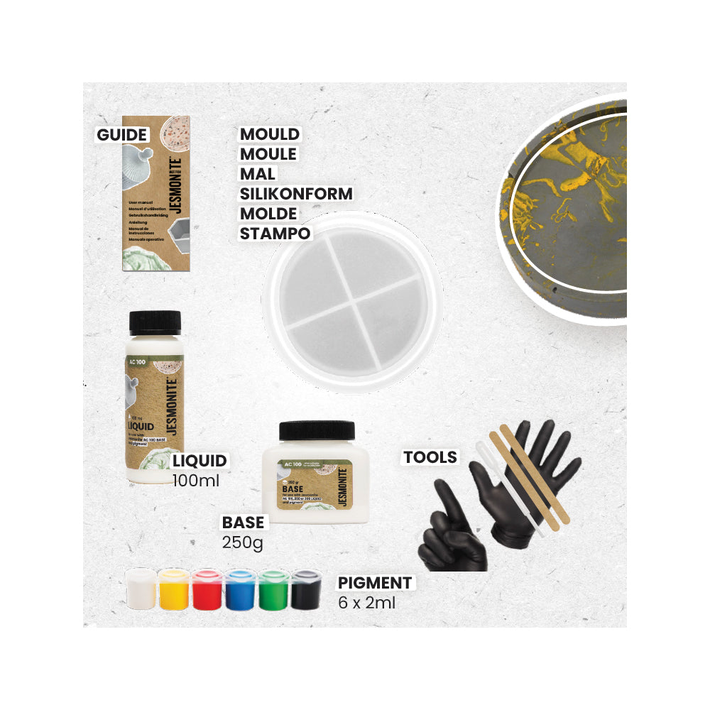 Jesmonite 100 Kit | Unterleger | DIY-Home Kit |