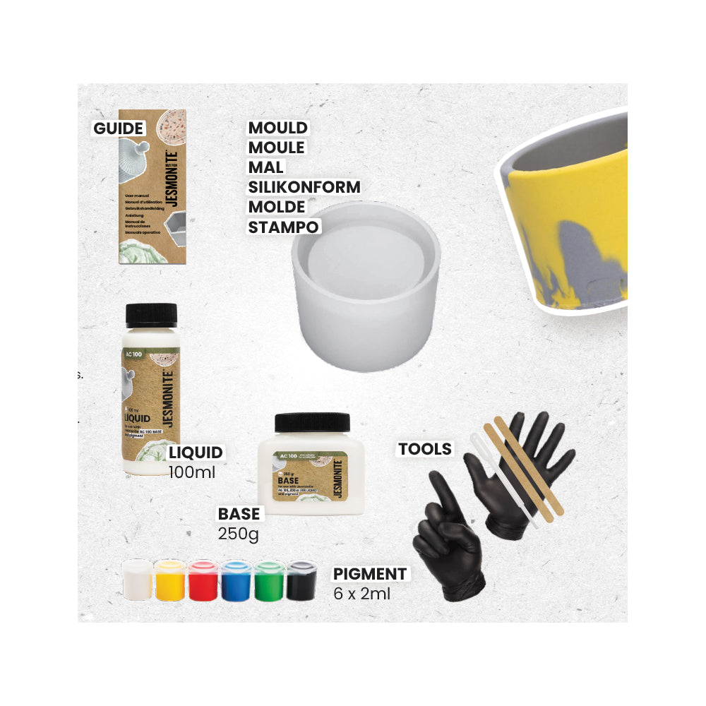 Jesmonite DiY Kit | Teelichthalter | 8 Stk. | Home-Kit