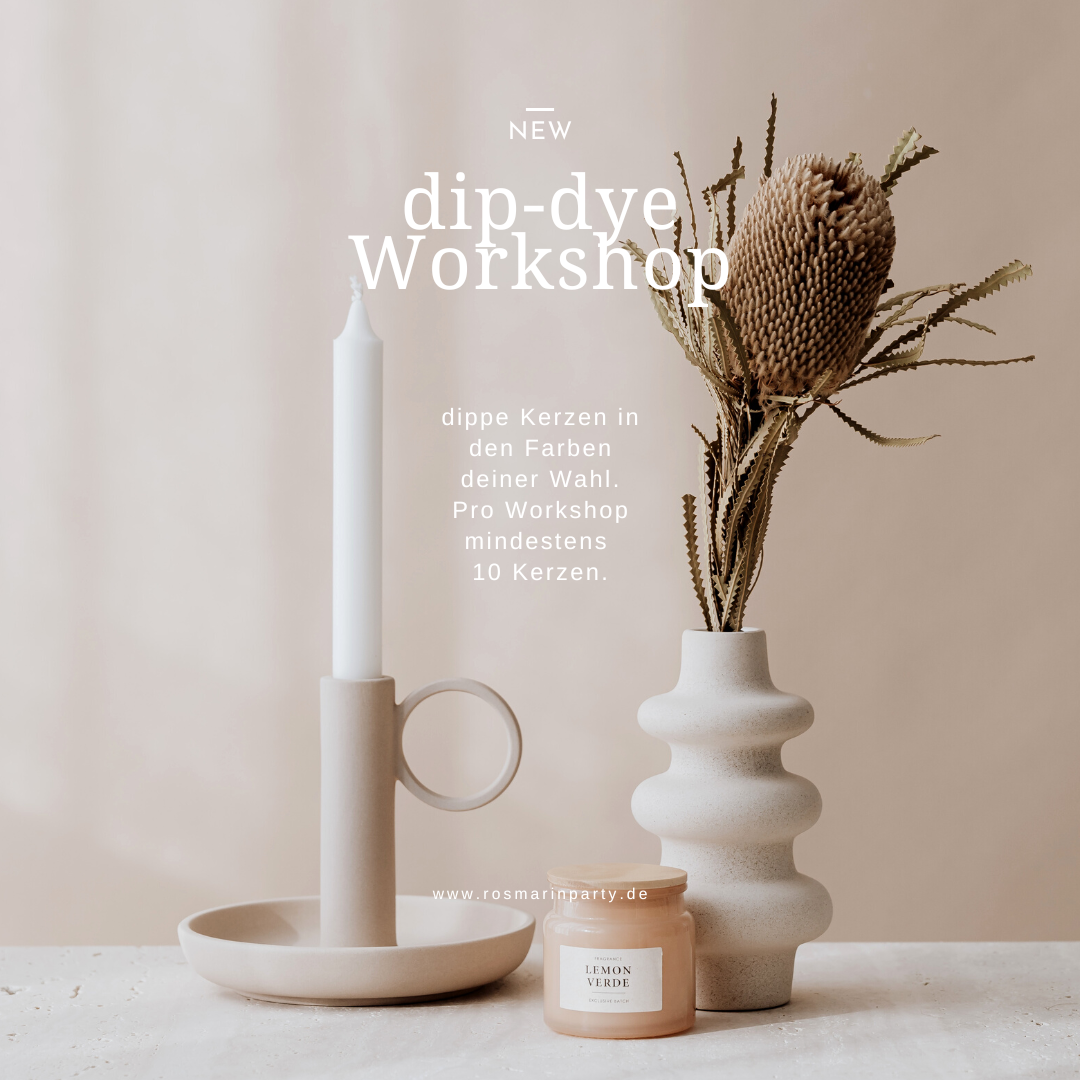 Dip-Dye- Workshop | Kerzen dippen | Kreativzeit |